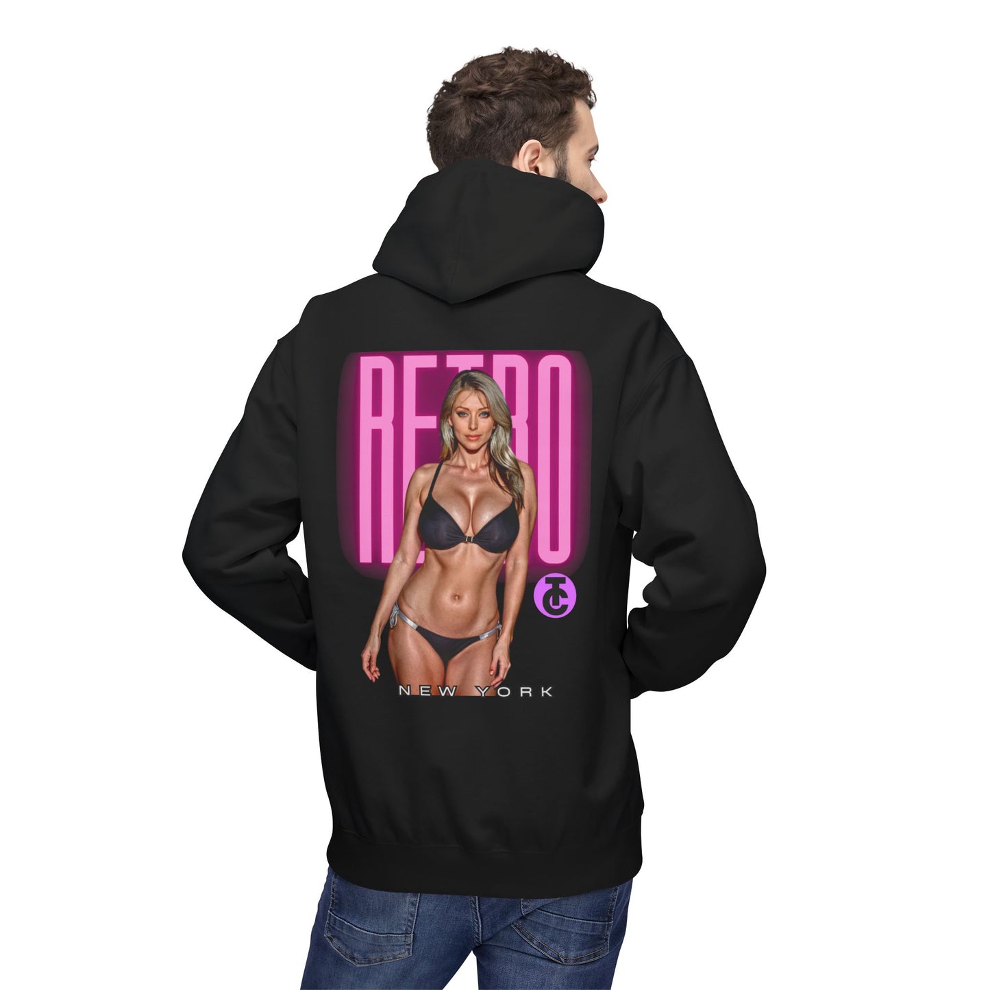 Retro New York Fleece Hoodie, 80s Style Sweatshirt, Vintage Hoodie, Casual Streetwear, Trending Fashion - THE CATCH