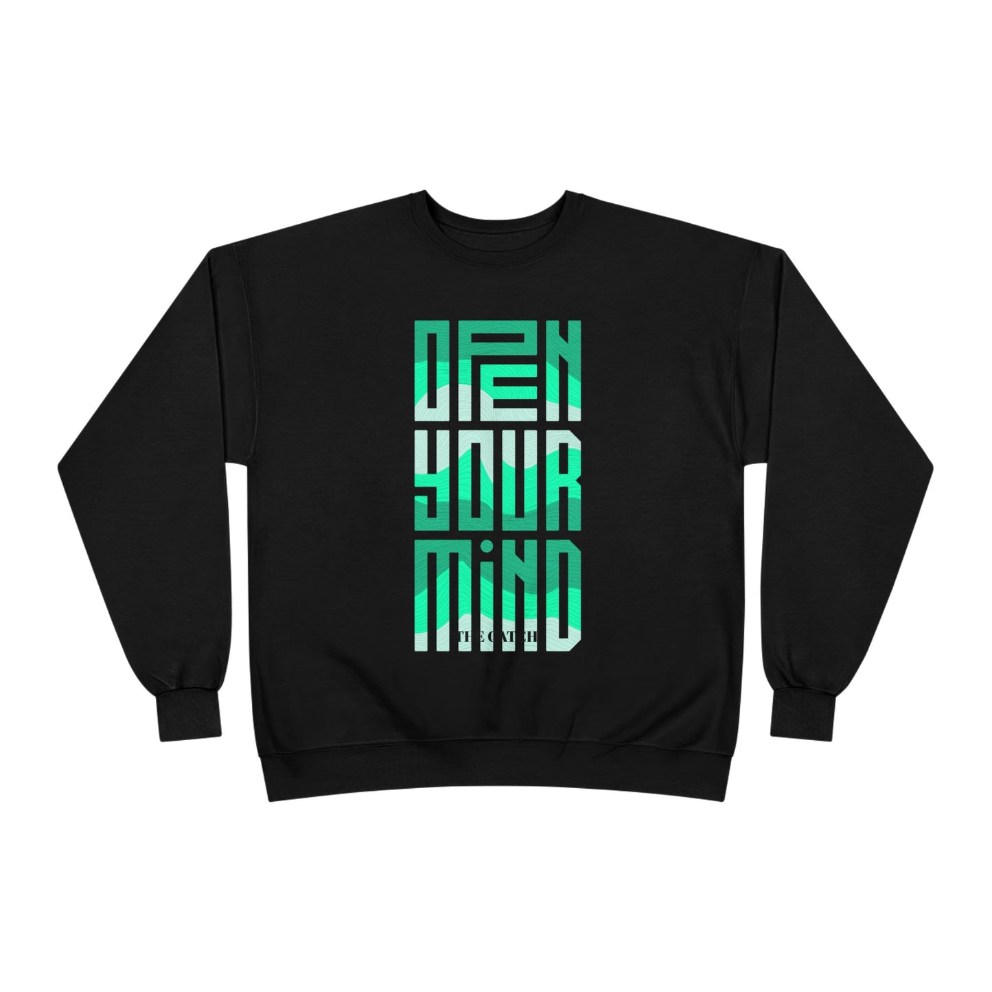 Open Your Mind Eco-Friendly Sweatshirt | Minimalist Graphic Crewneck - THE CATCH