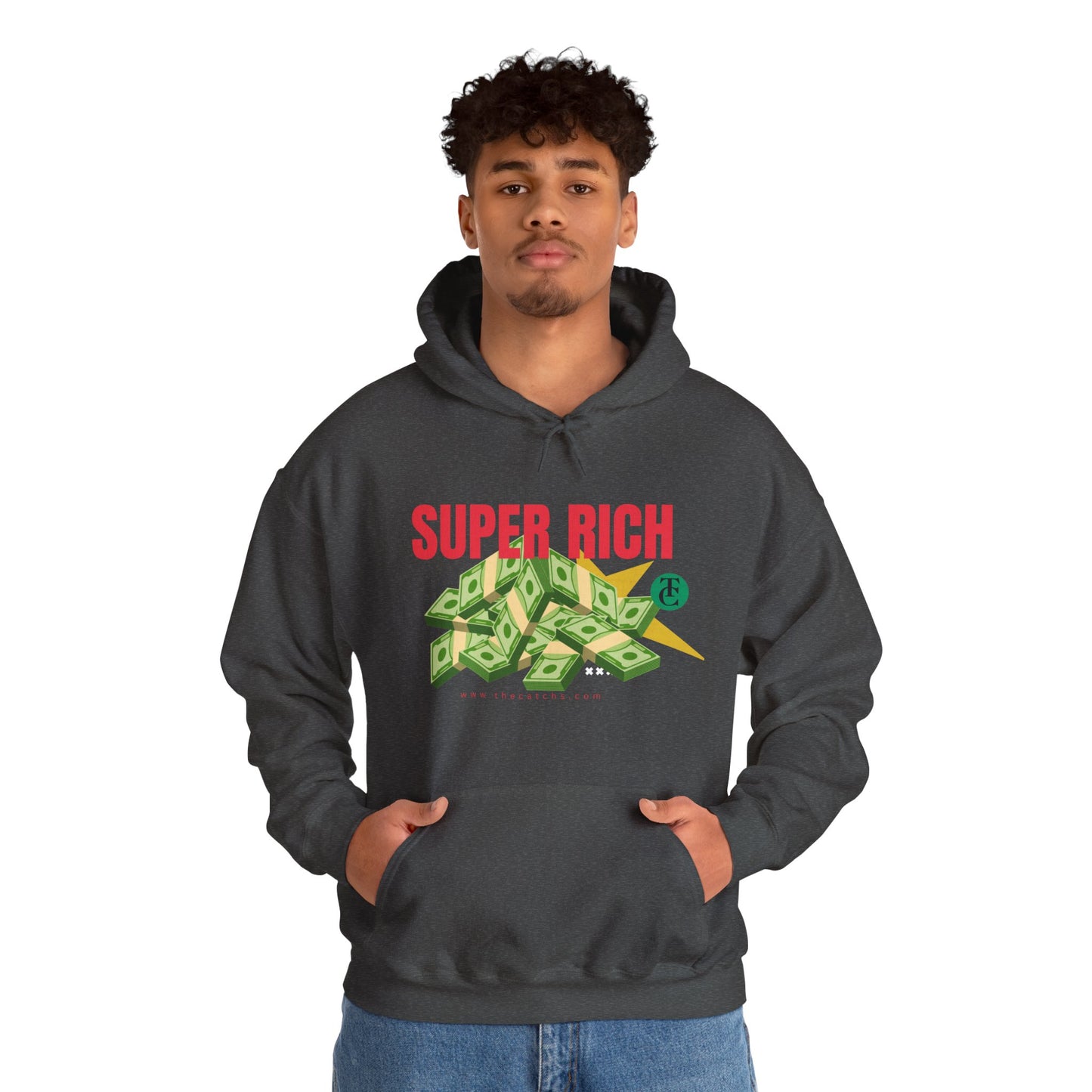 Super Rich Hoodie: Casual, Trendy Sweatshirt for Wealth Enthusiasts, Perfect Gift for Birthdays, Graduations, Holidays