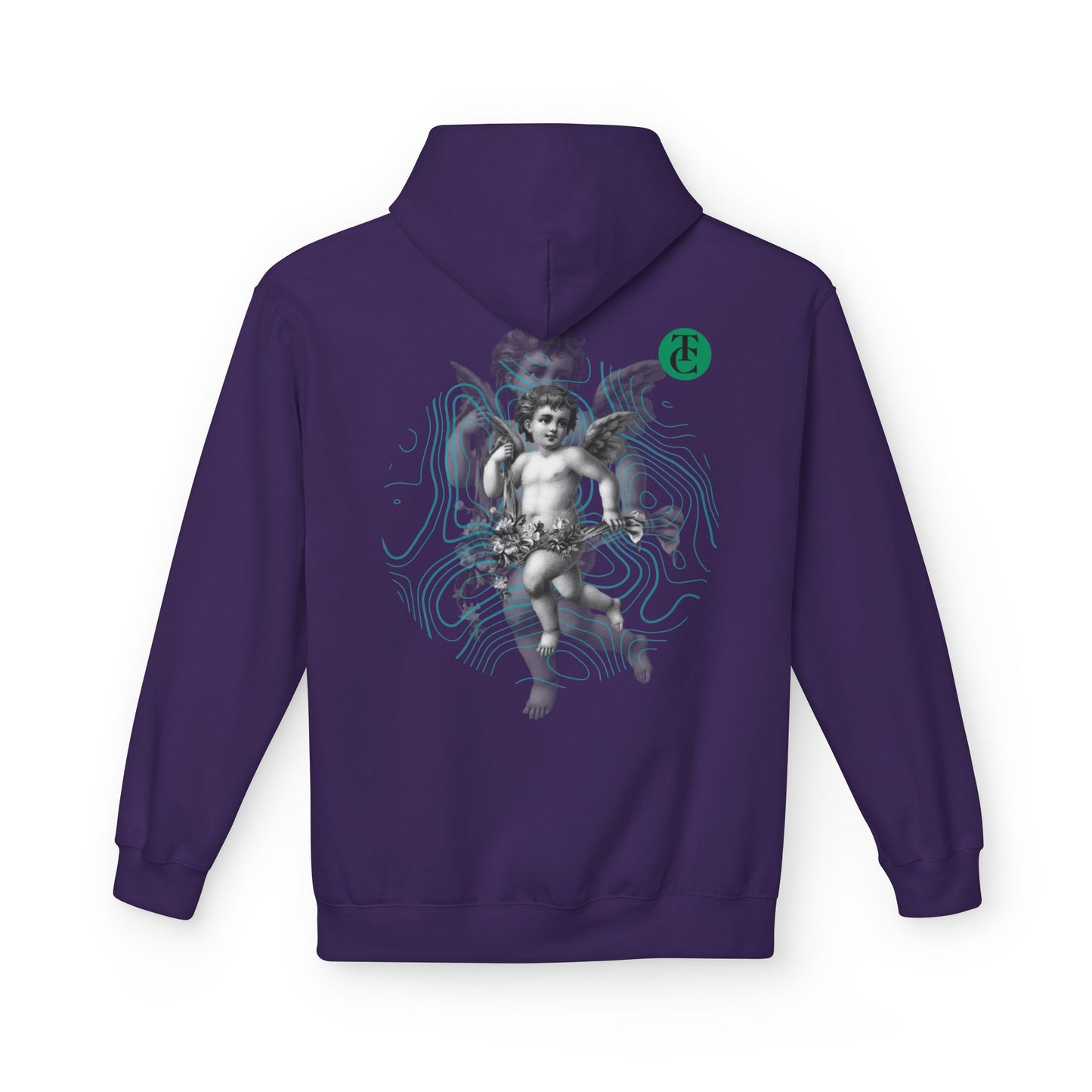 Fleece Hoodie with Cupid Design - Softstyle, Comfortable, Perfect for Casual Wear