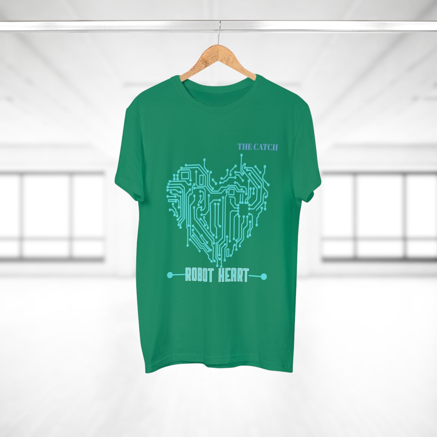 Robot Heart Graphic Tee for Tech Enthusiasts