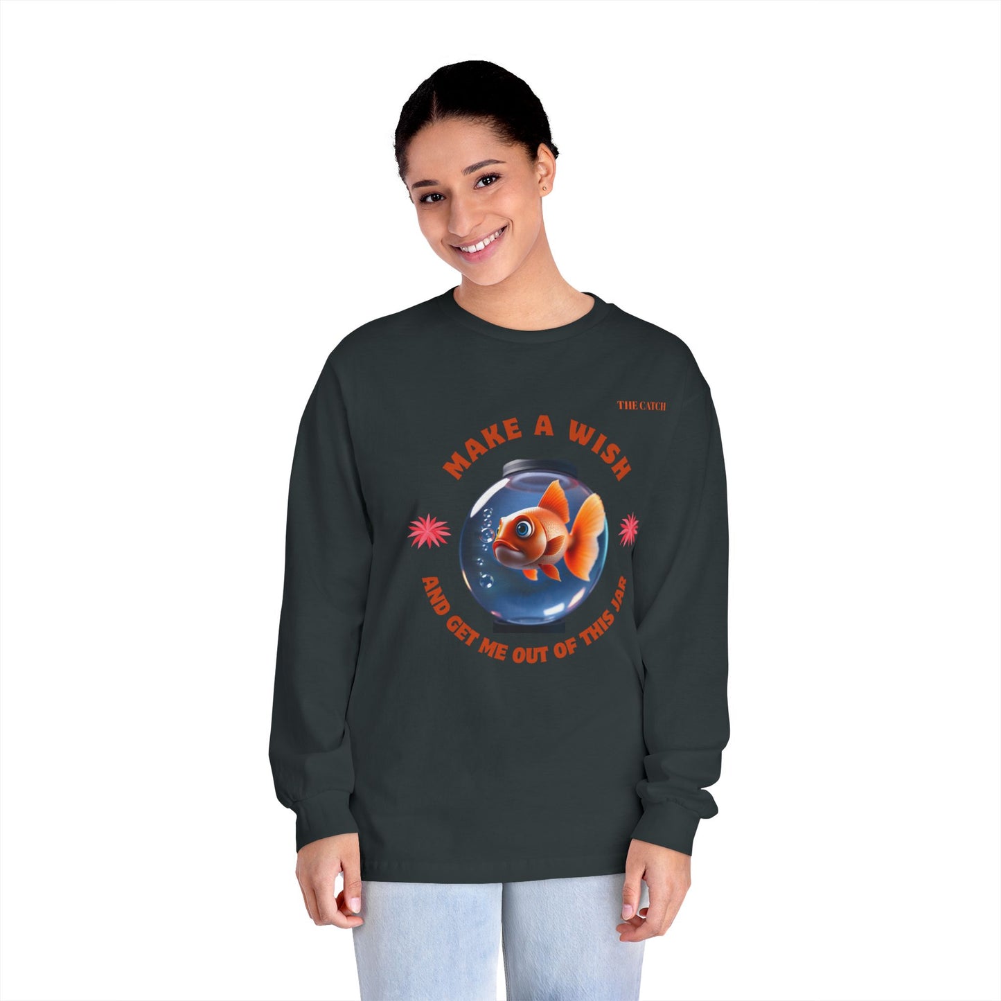 Make a Wish Fish Long Sleeve T-Shirt – Classic Tee for Dreamers - THE CATCH