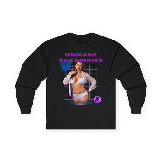 Long Sleeve Tee - 'Unmask the Spirits' Graphic - THE CATCH