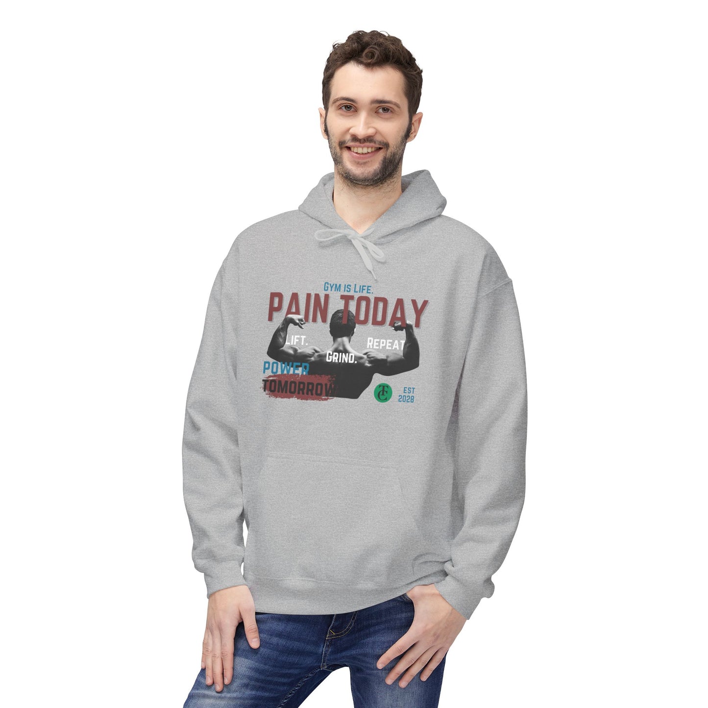 Empowering Fleece Hoodie | Gym Motivation | Pain Today, Power Tomorrow Workout Gear | Fitness Gift | Casual Wear - THE CATCH