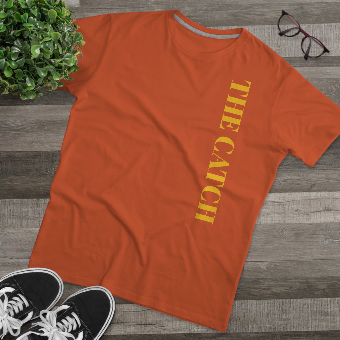 Men's Modern-fit Tee - 'The Catch' Graphic Tee with 'Reincarnation' Design