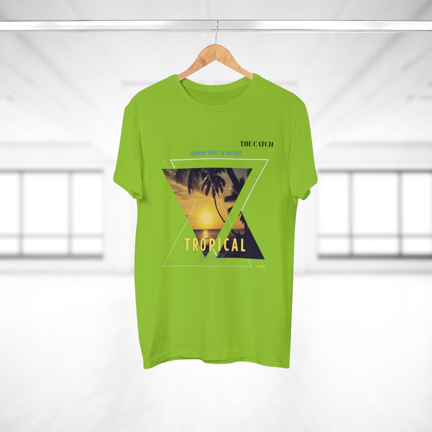 Tropical Vibes Men's T-Shirt - Summer Nature Graphic Tee