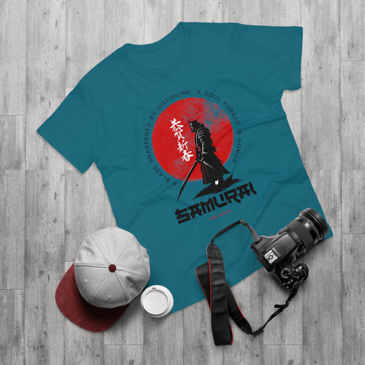 Samurai Discipline Men's T-Shirt - Bold Graphic Tee for Anime Lovers