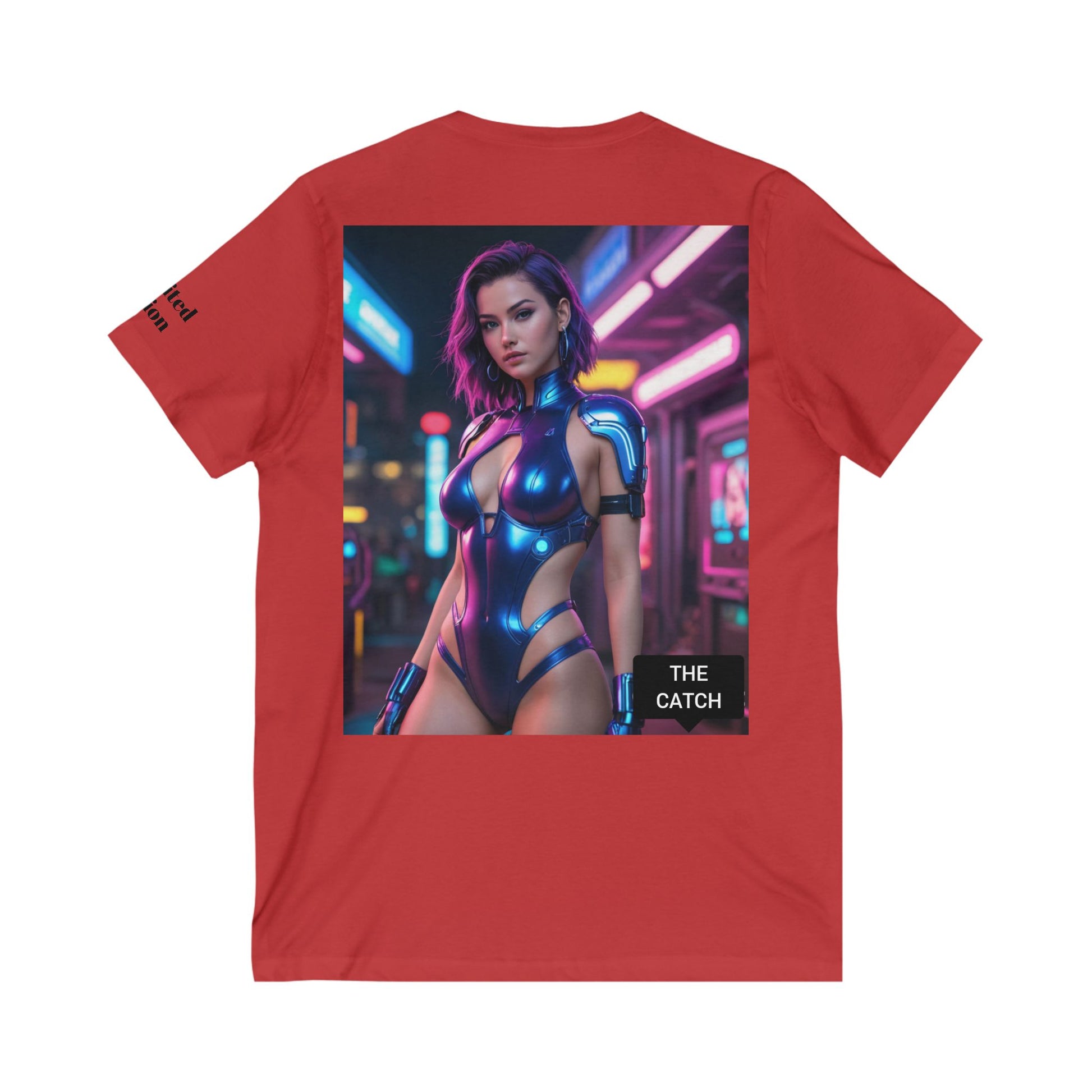 Unisex Jersey Short Sleeve V-Neck Tee - THE CATCH