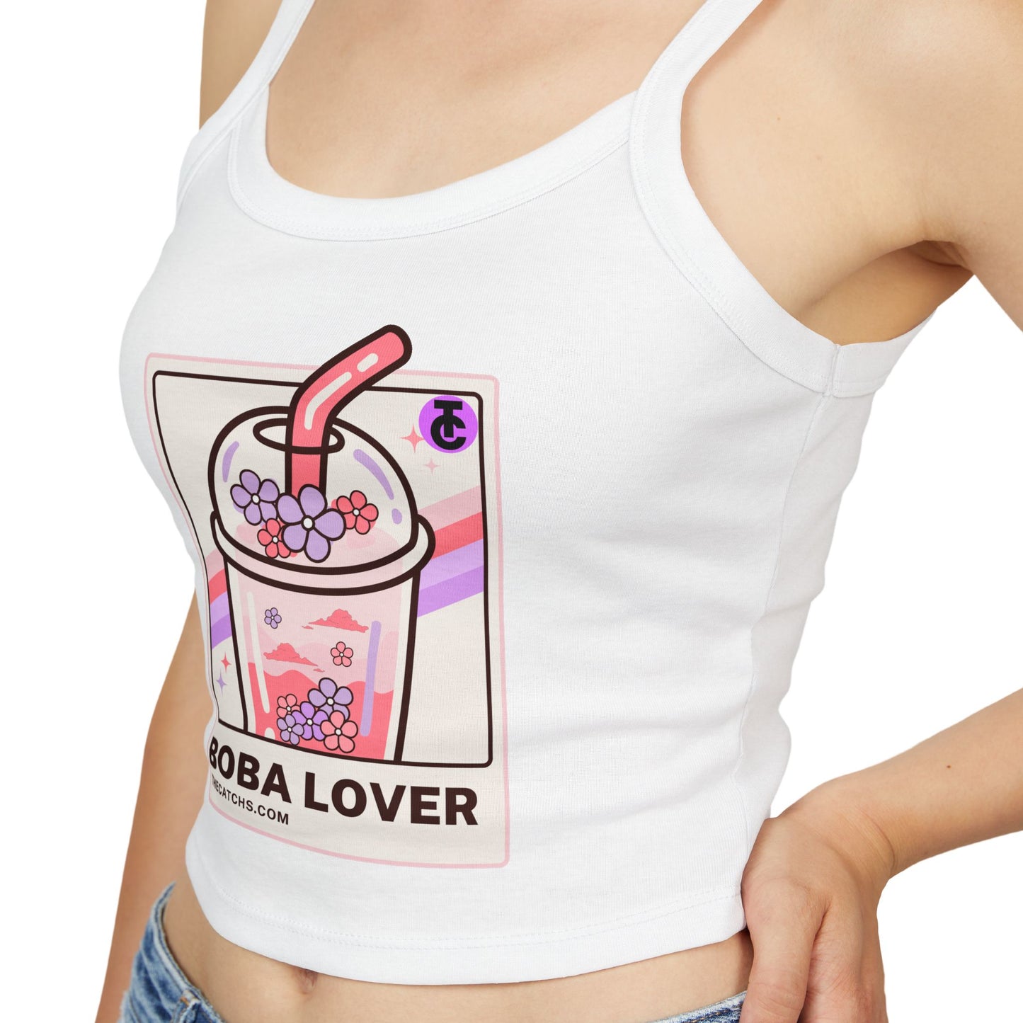 Boba Lover Women's Spaghetti Strap Tank Top | Cute Summer Top, Bubble Tea Apparel, Gift for Boba Fans, Casual Wear, Hot Weather Style - THE CATCH