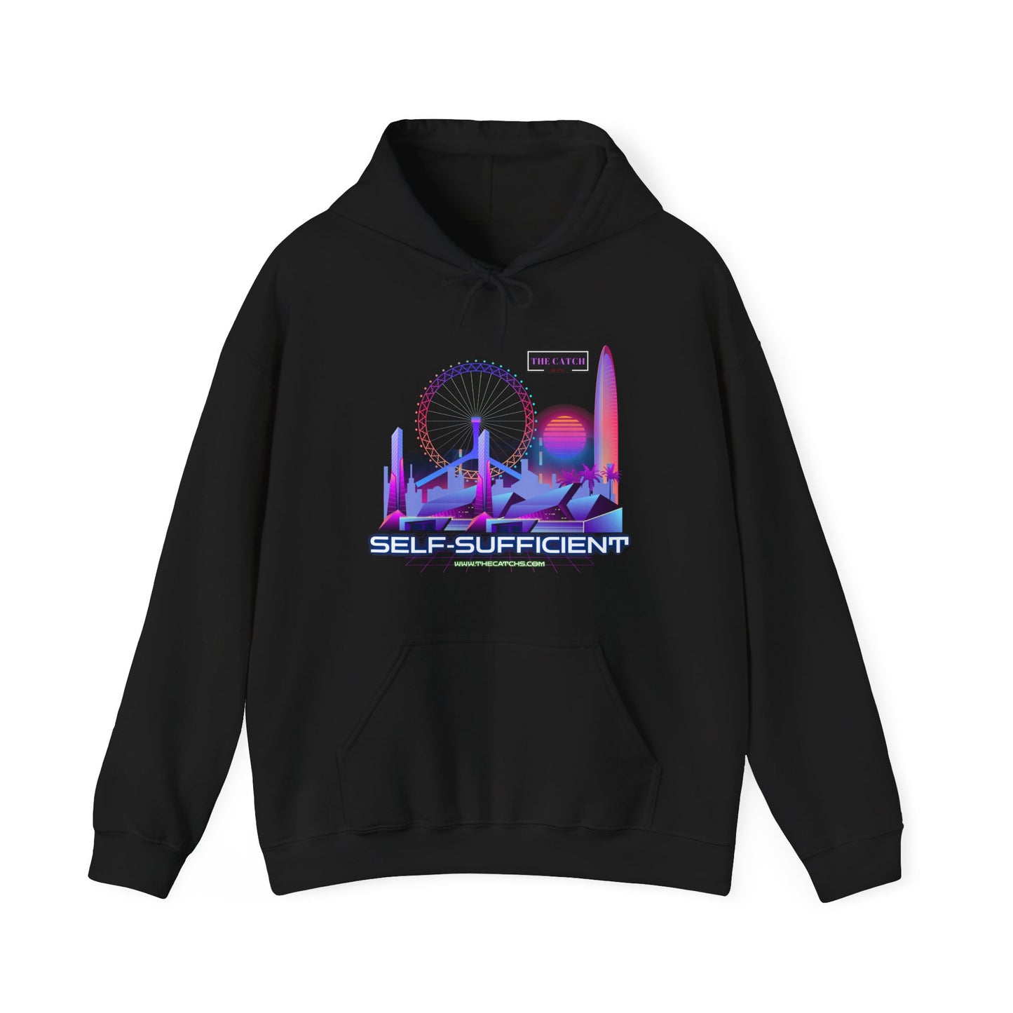 Retro Vibes Hooded Sweatshirt - Comfortable Streetwear, Perfect for Gifts, Relaxed Style, Fashion, Casual Wear - THE CATCH
