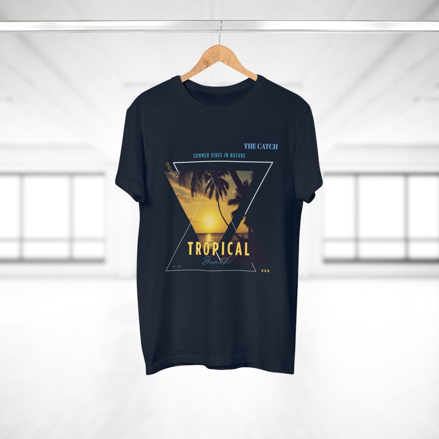 Tropical Vibes Men's T-Shirt - Summer Nature Graphic Tee - THE CATCH