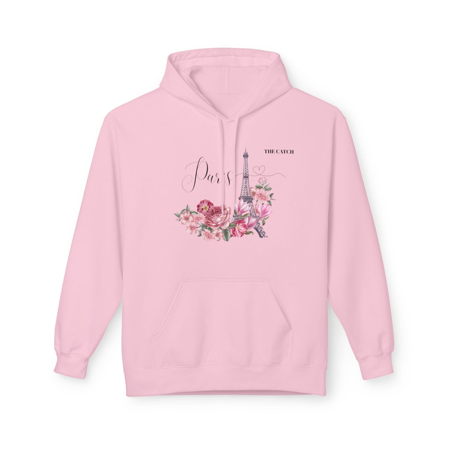 Paris Floral Graphic Hoodie - Softstyle Midweight Fleece - THE CATCH