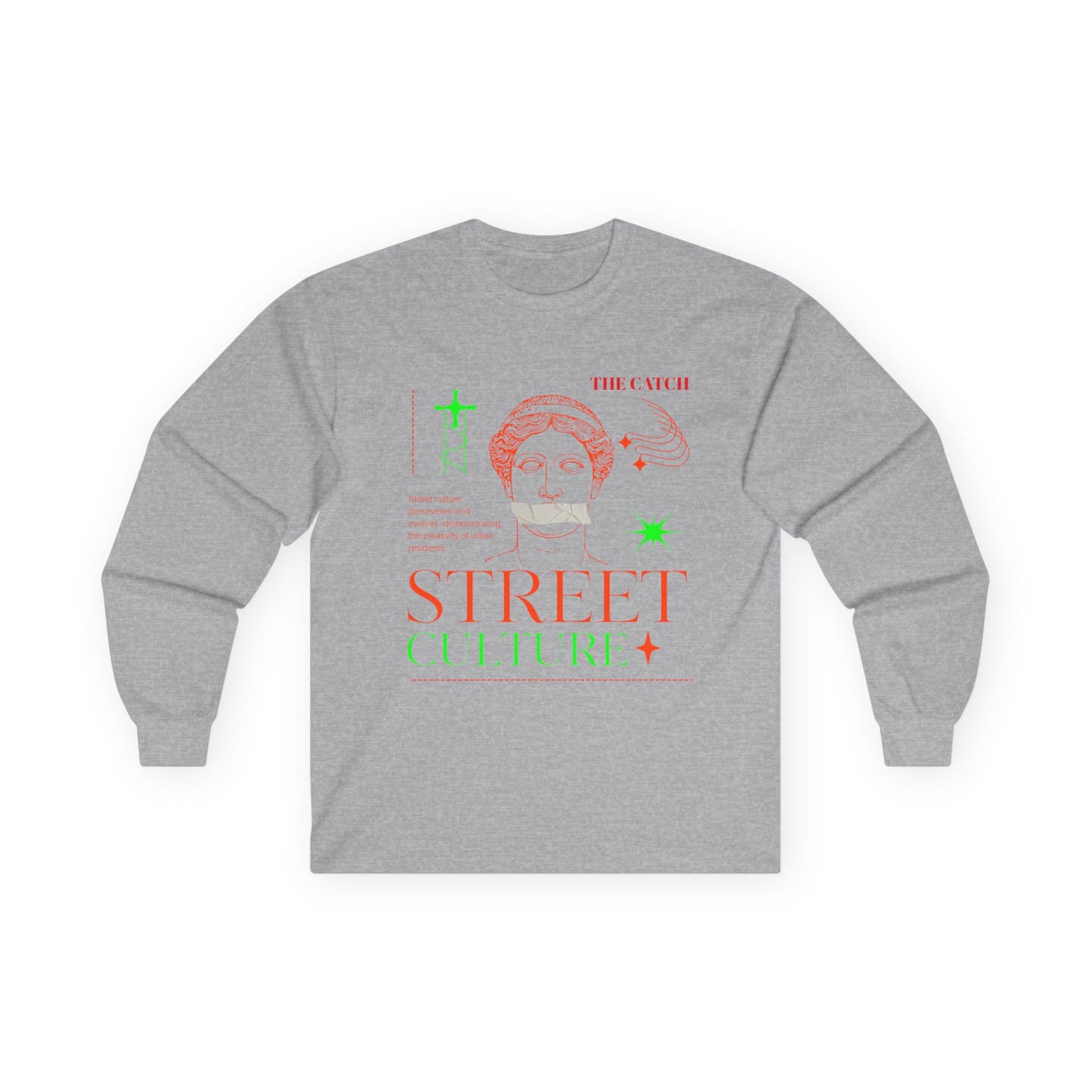 Street Culture Long Sleeve Tee - Ultra Cotton Graphic Tee - THE CATCH