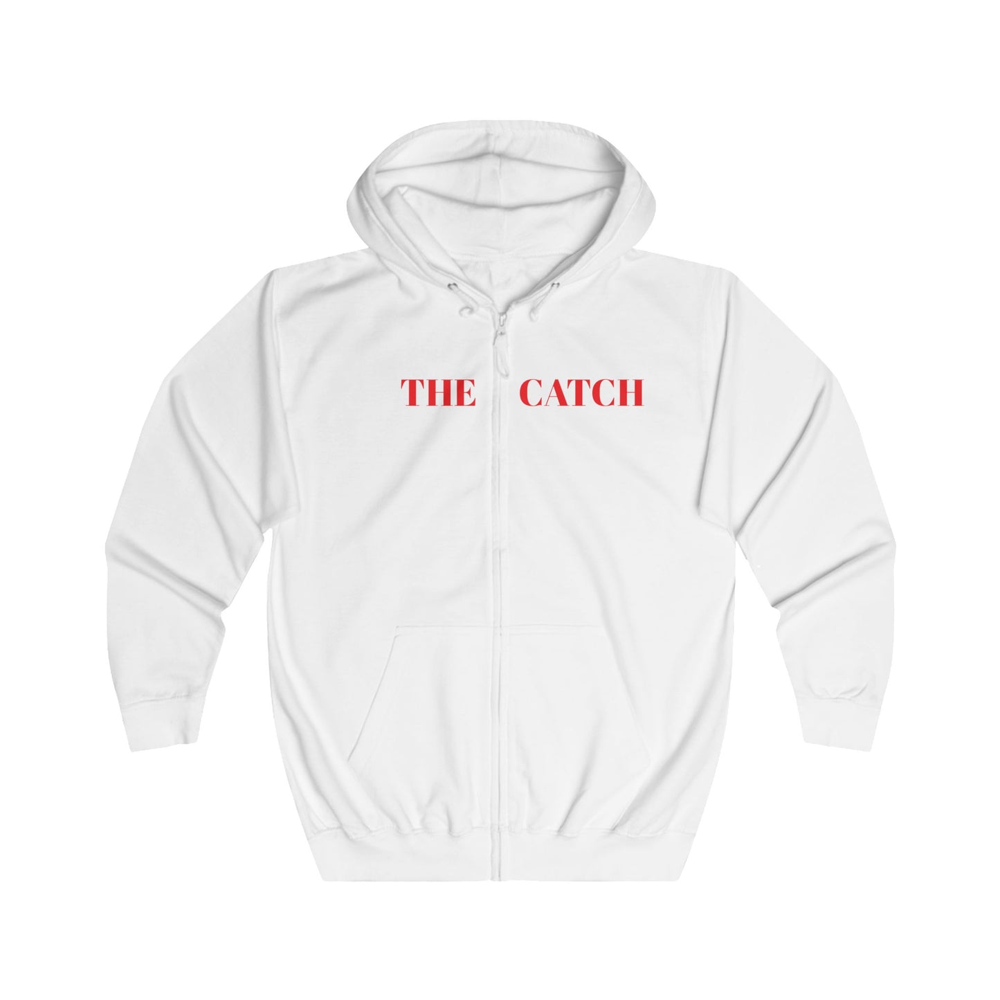 Artistic Full Zip Hoodie - 'The Catch' with Vintage Portrait