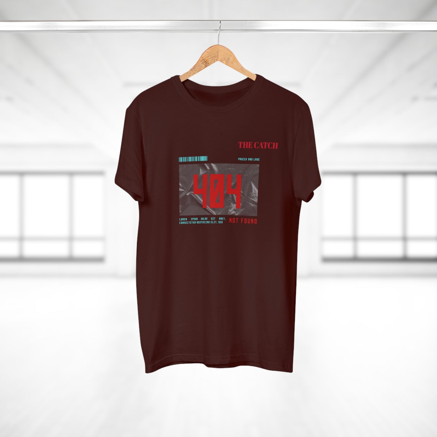404 Not Found Graphic T-Shirt for Men - Casual Retro Tee