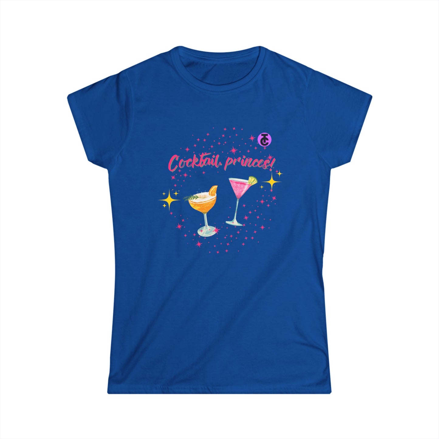 Cocktail Princess Women's Softstyle Tee | Cute Summer Shirt, Party Tee, Gift for Her, Birthday T-Shirt, Girls Night Out Outfit - THE CATCH