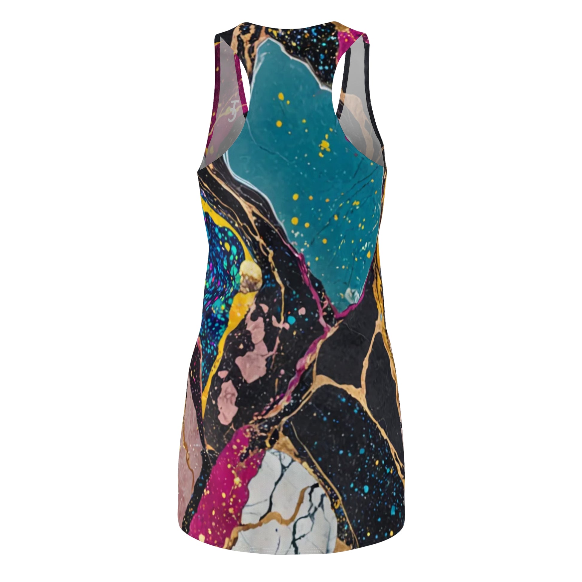 Colorful Abstract Racerback Dress for Women | Bohemian Summer Dress, Casual Party Dress, Unique Beach Cover-Up, Gift for Her, Vacation [...] - THE CATCH