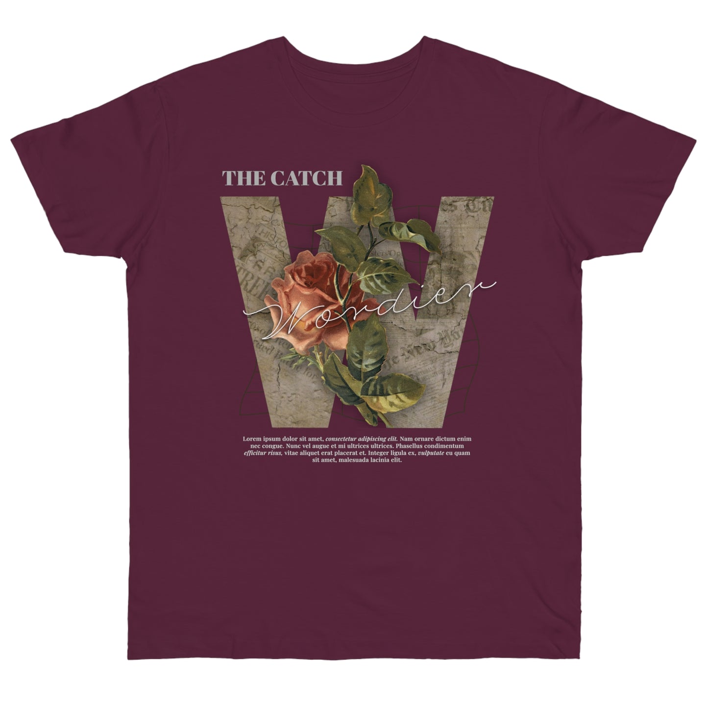 Wonder Floral Single Jersey T-Shirt - Vintage Aesthetic - THE CATCH