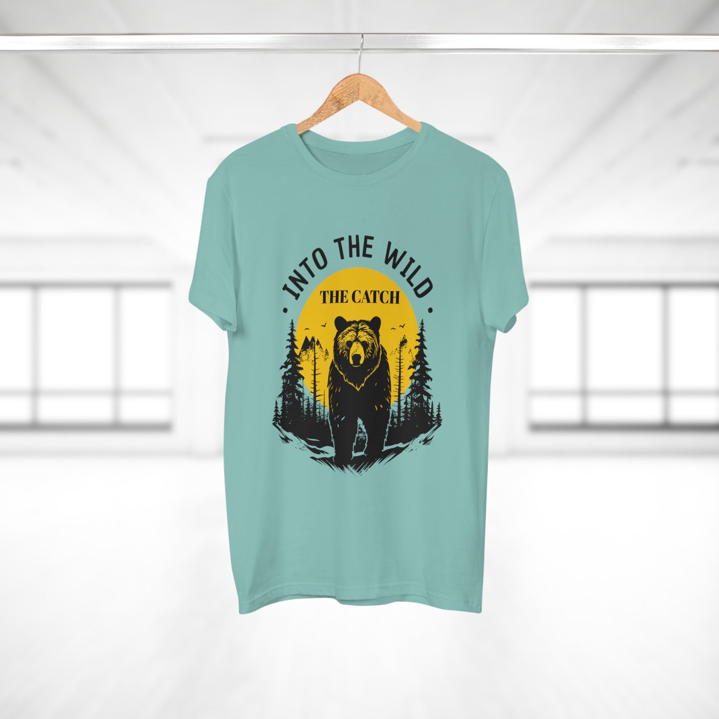 Men's Outdoor Adventure T-Shirt | Into the Wild Bear Design
