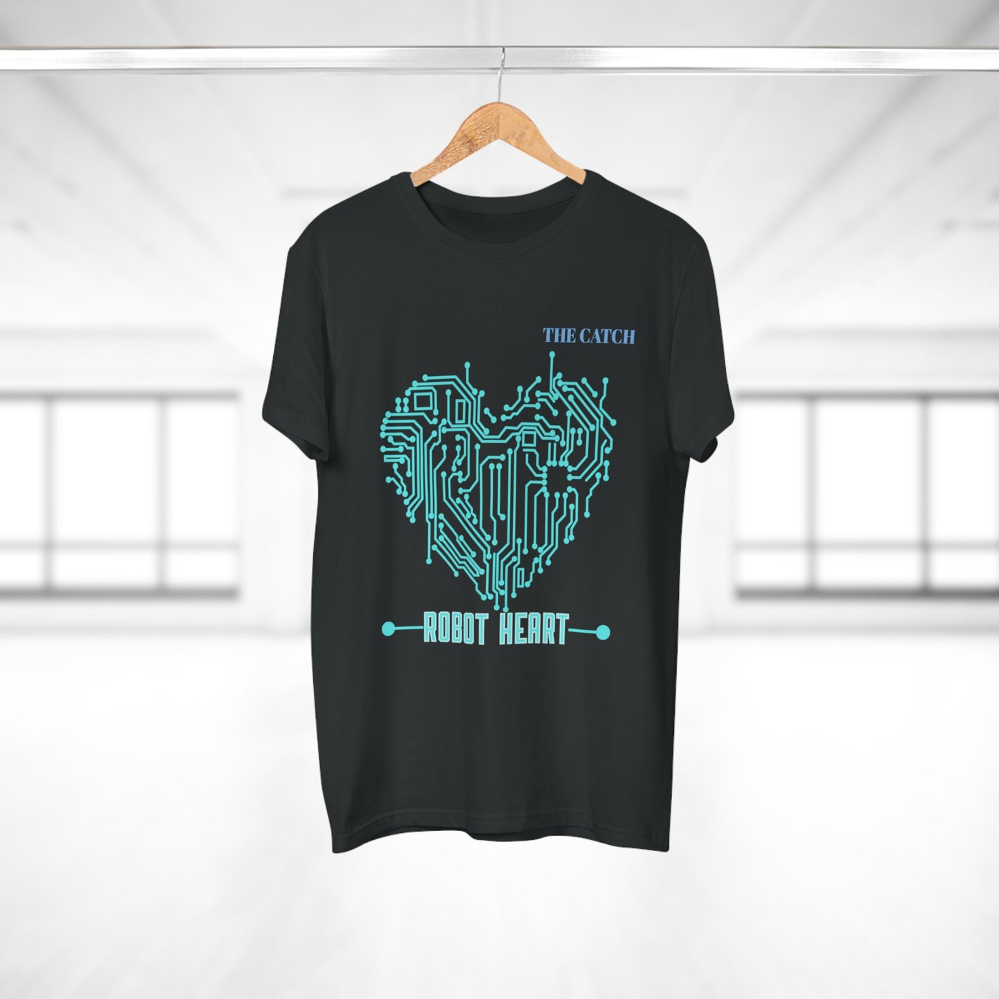 Robot Heart Graphic Tee for Tech Enthusiasts