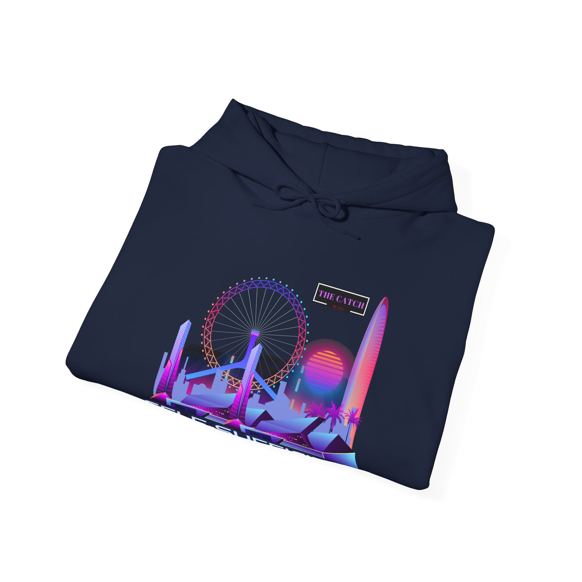 Retro Vibes Hooded Sweatshirt - Comfortable Streetwear, Perfect for Gifts, Relaxed Style, Fashion, Casual Wear - THE CATCH