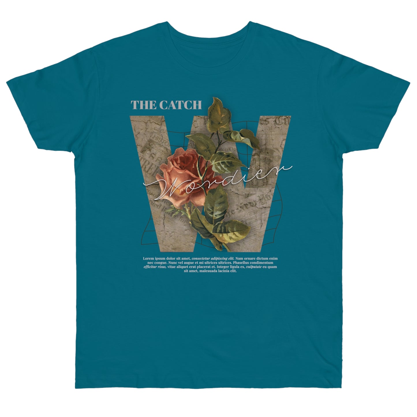 Wonder Floral Single Jersey T-Shirt - Vintage Aesthetic - THE CATCH