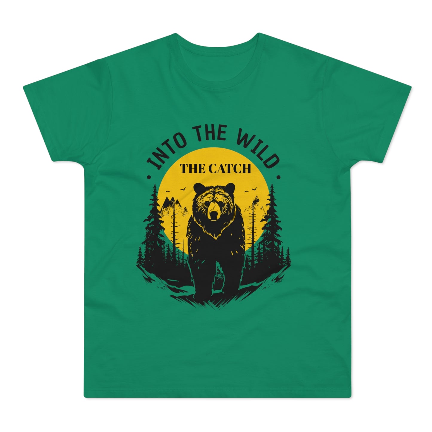 Men's Outdoor Adventure T-Shirt | Into the Wild Bear Design - THE CATCH