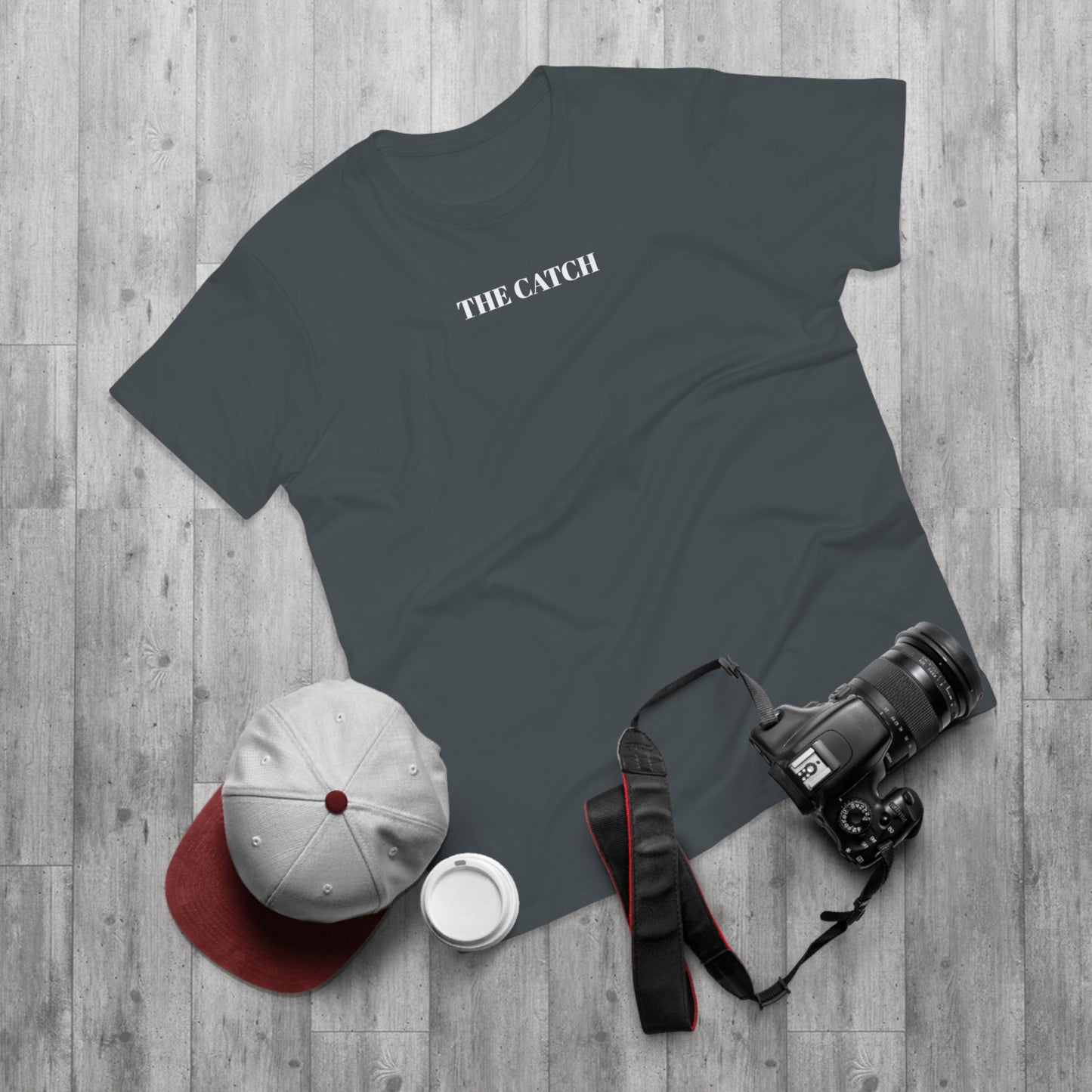 Men's Orange T-Shirt with 'The Catch' and Authentic Design - Perfect for Casual Wear & Gifts