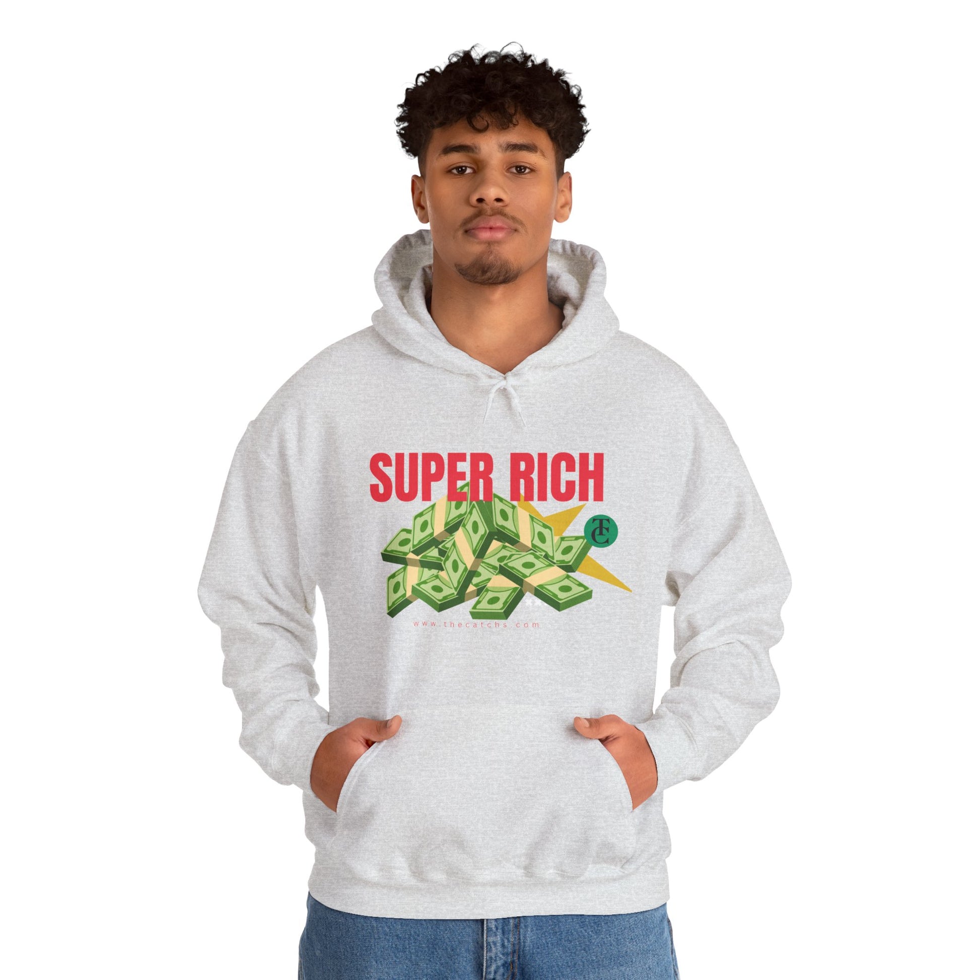 Super Rich Hoodie: Casual, Trendy Sweatshirt for Wealth Enthusiasts, Perfect Gift for Birthdays, Graduations, Holidays - THE CATCH