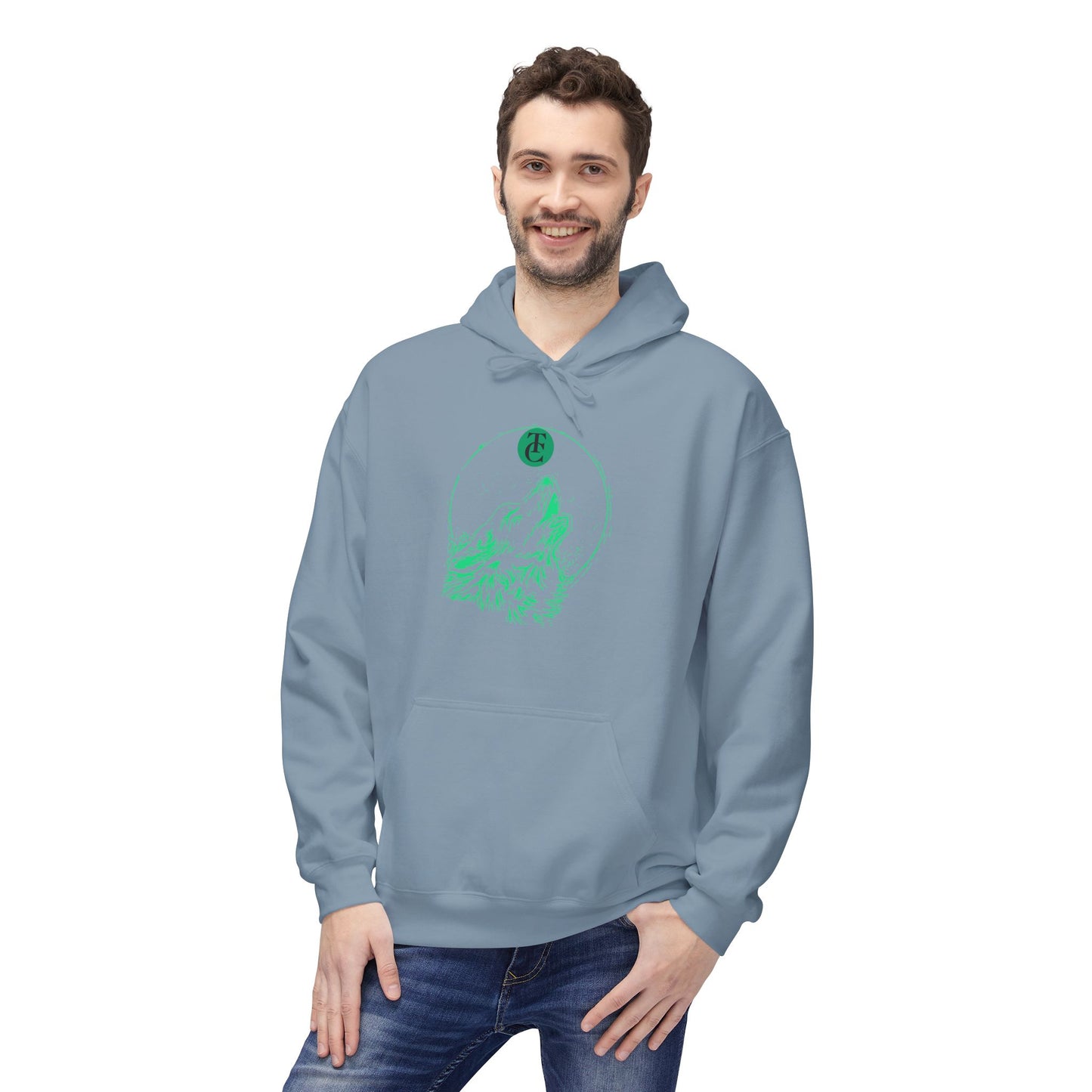 Nature-Inspired Hoodie with Mountain Design