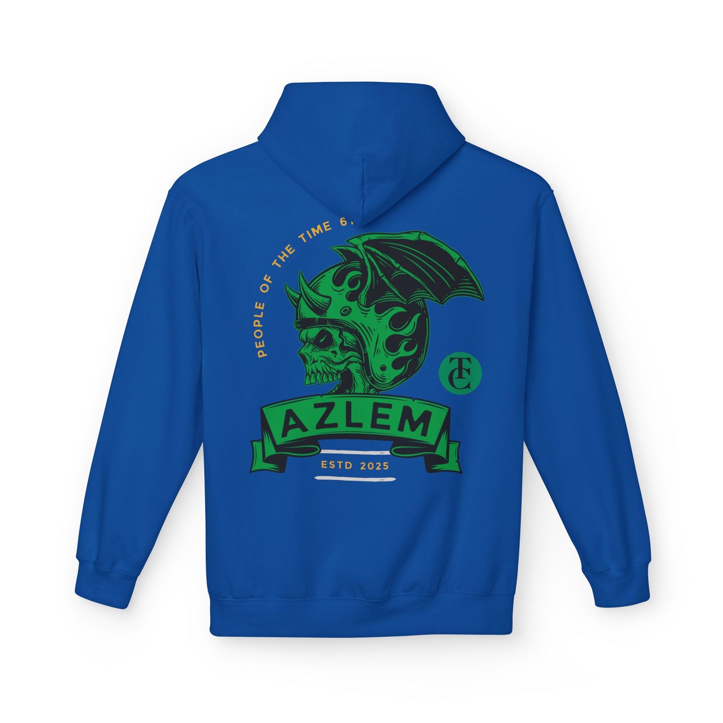 Midweight Softstyle Fleece Hoodie - Azlem Skull Design