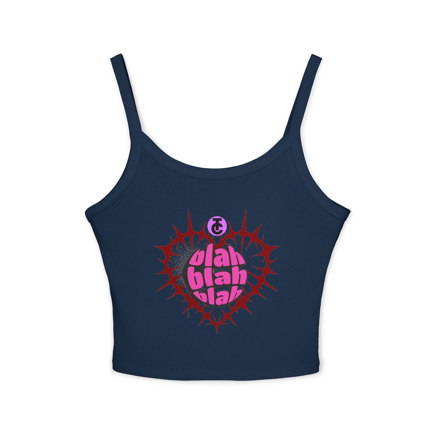 Bold Graphic Spaghetti Strap Tank Top, Summer Top, Festival Wear, Casual Chic, Heart Design, Edgy Tank, Gift Idea - THE CATCH