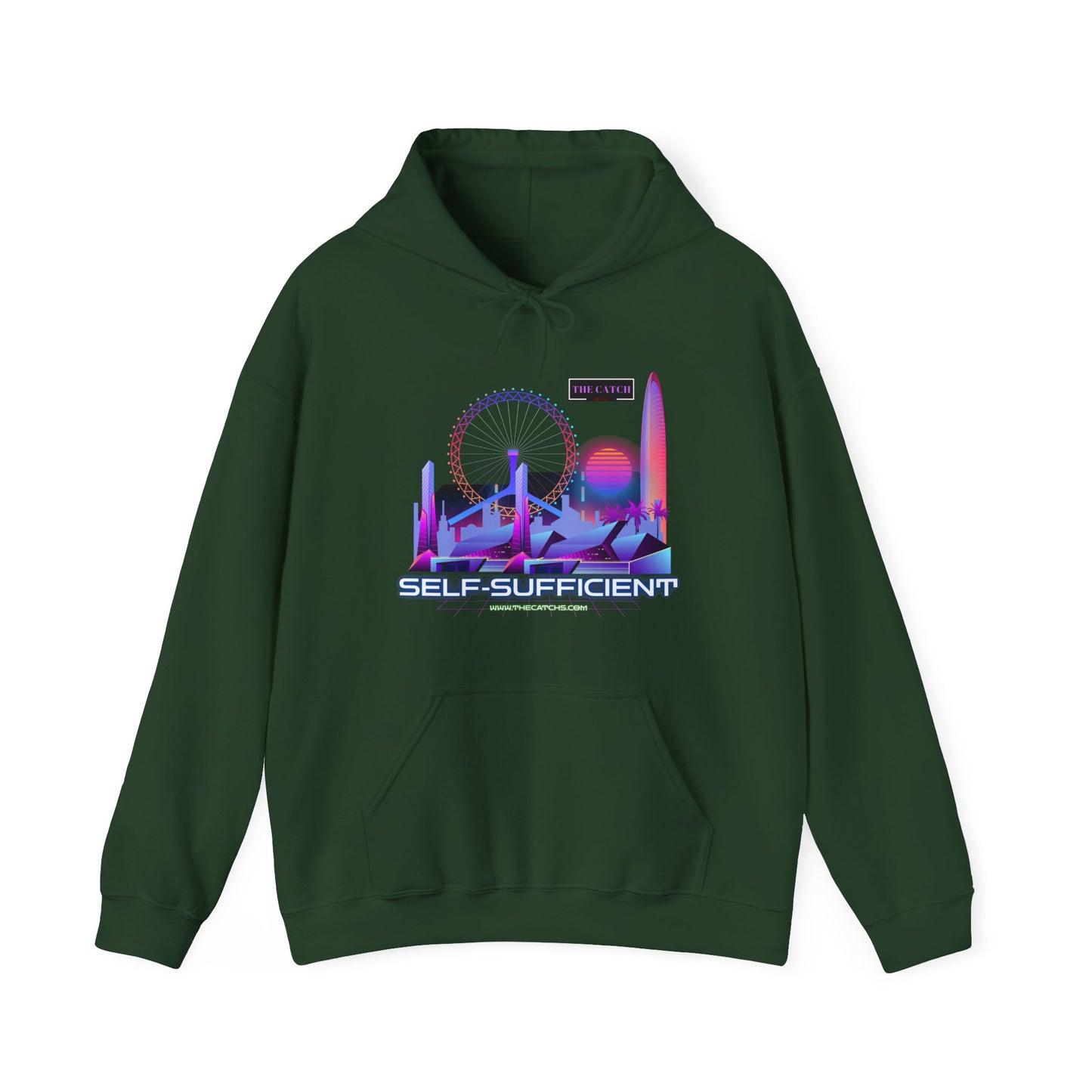 Retro Vibes Hooded Sweatshirt - Comfortable Streetwear, Perfect for Gifts, Relaxed Style, Fashion, Casual Wear - THE CATCH