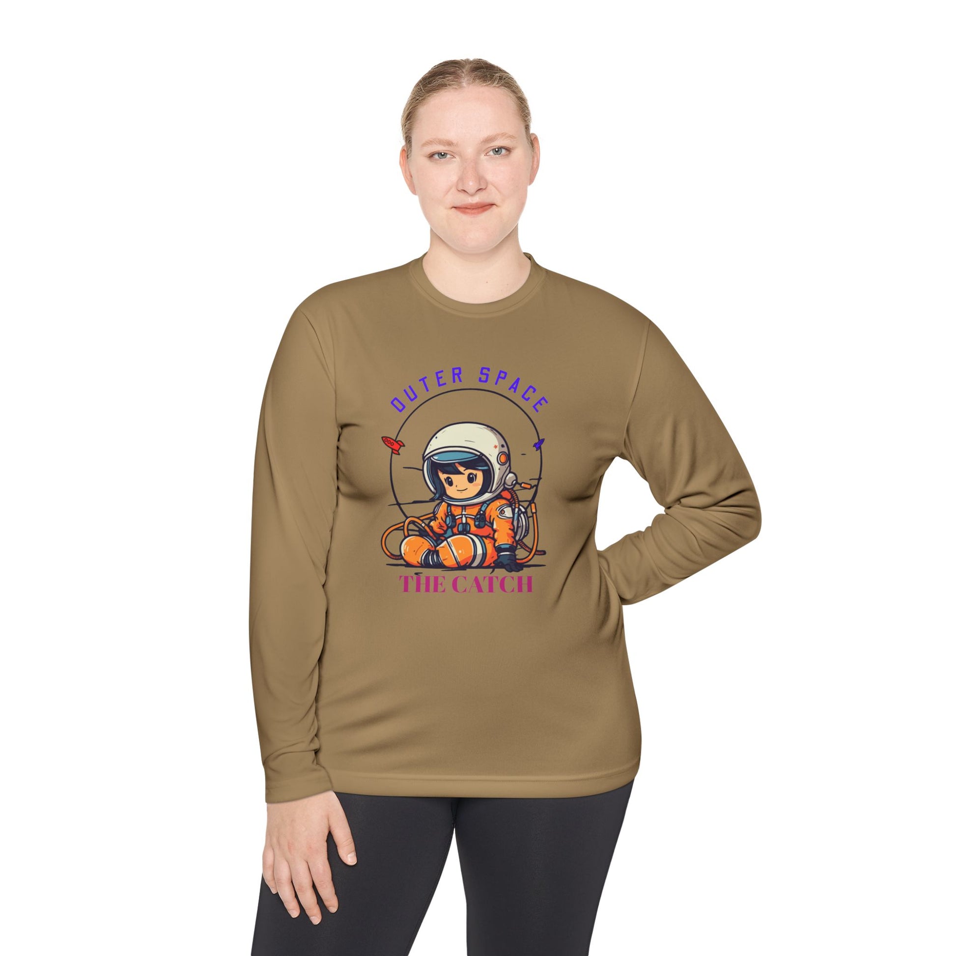 Outer Space Astronaut Lightweight Long Sleeve Tee - THE CATCH