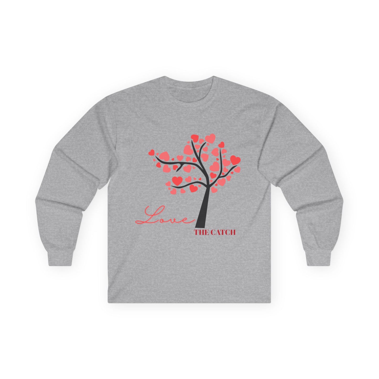 Love Tree Long Sleeve Tee - Ultra Cotton Shirt for Valentine's Day