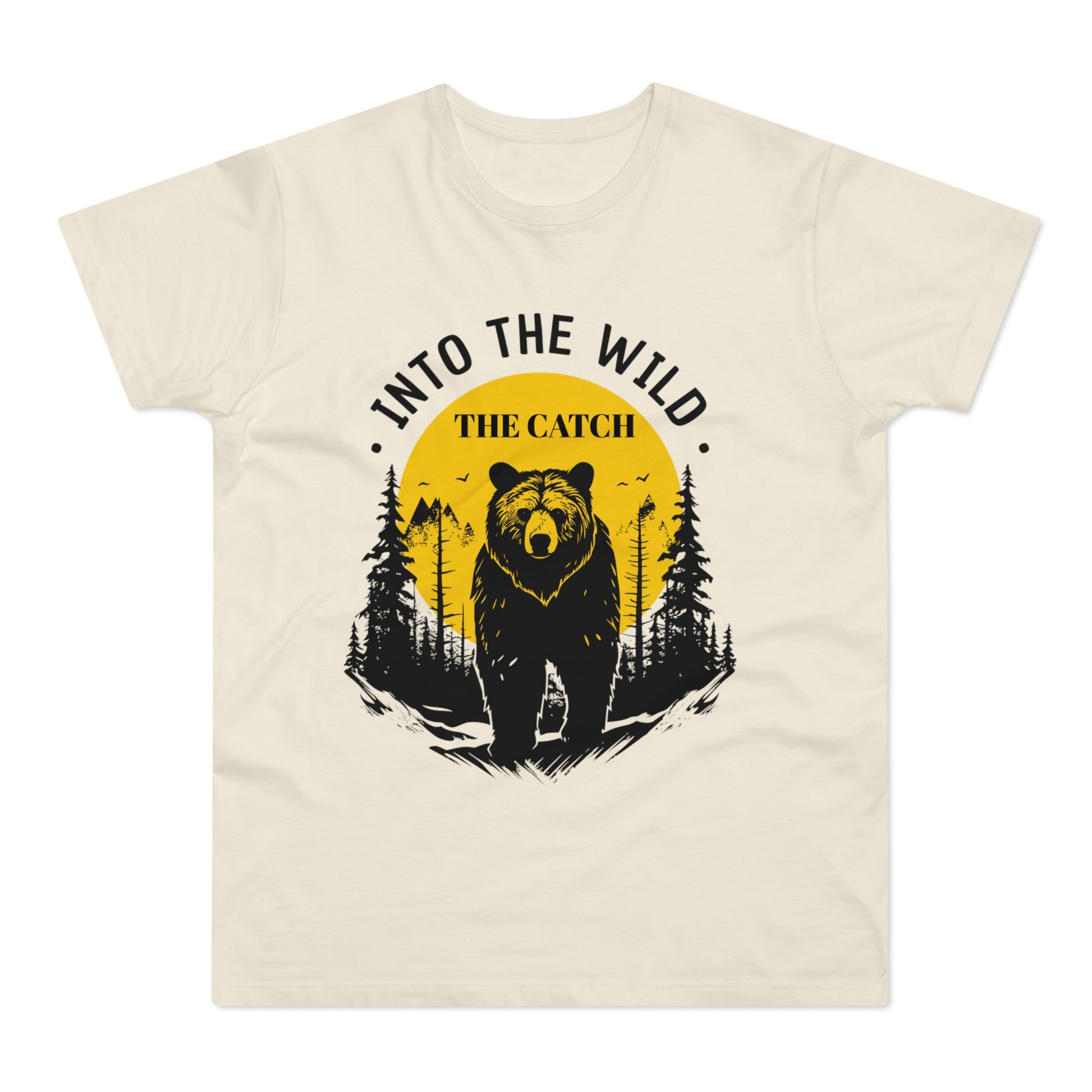 Men's Outdoor Adventure T-Shirt | Into the Wild Bear Design - THE CATCH