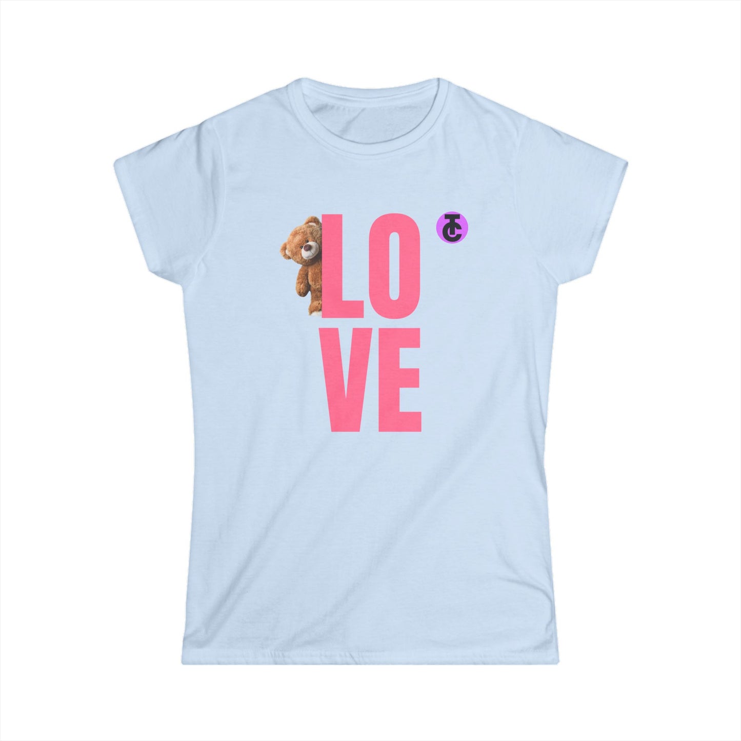 Women's Love Bear Tee - Cute Gift for Her, Casual Style, Birthday Shirt, Friendship Day, Cozy Wardrobe Essential - THE CATCH