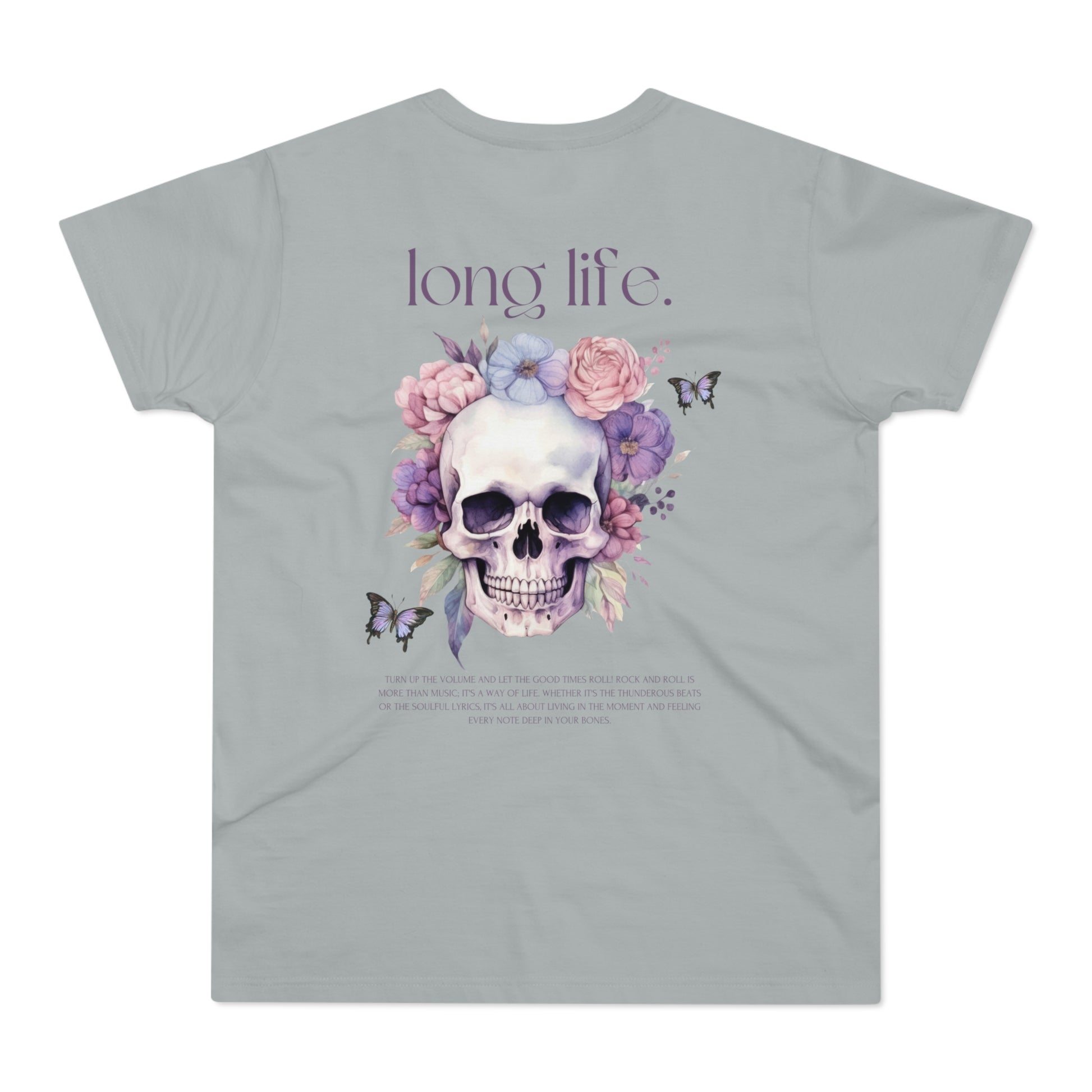 Men's Skull Graphic T-Shirt - 'The Catch' & 'Long Life' Design - THE CATCH