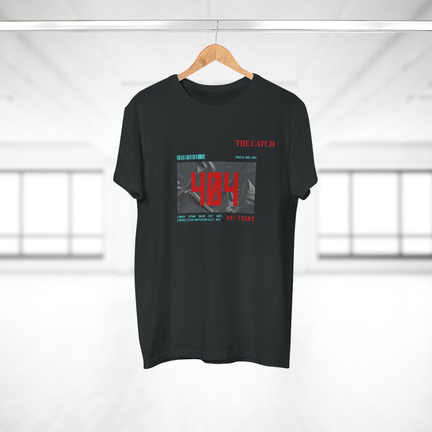 404 Not Found Graphic T-Shirt for Men - Casual Retro Tee