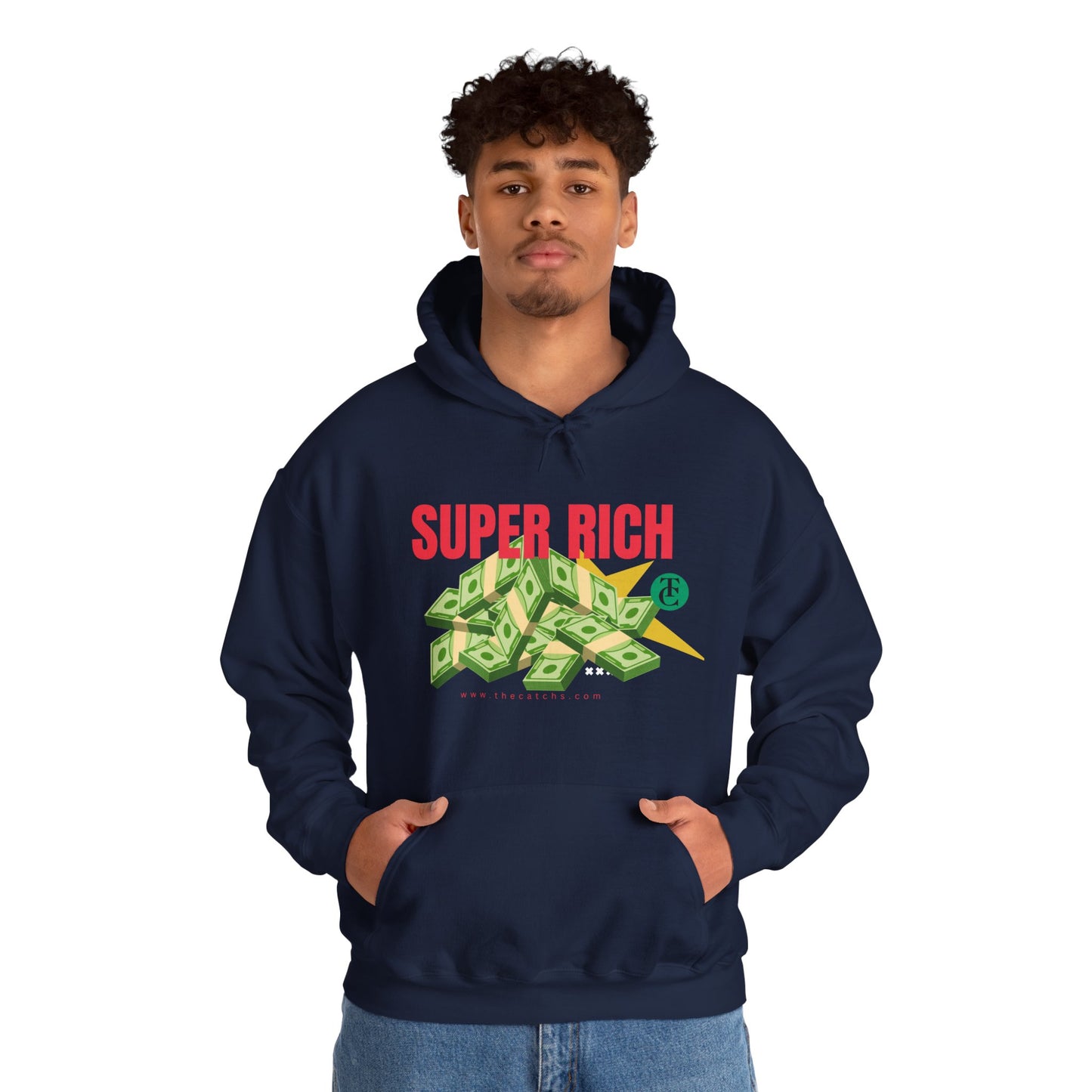 Super Rich Hoodie: Casual, Trendy Sweatshirt for Wealth Enthusiasts, Perfect Gift for Birthdays, Graduations, Holidays