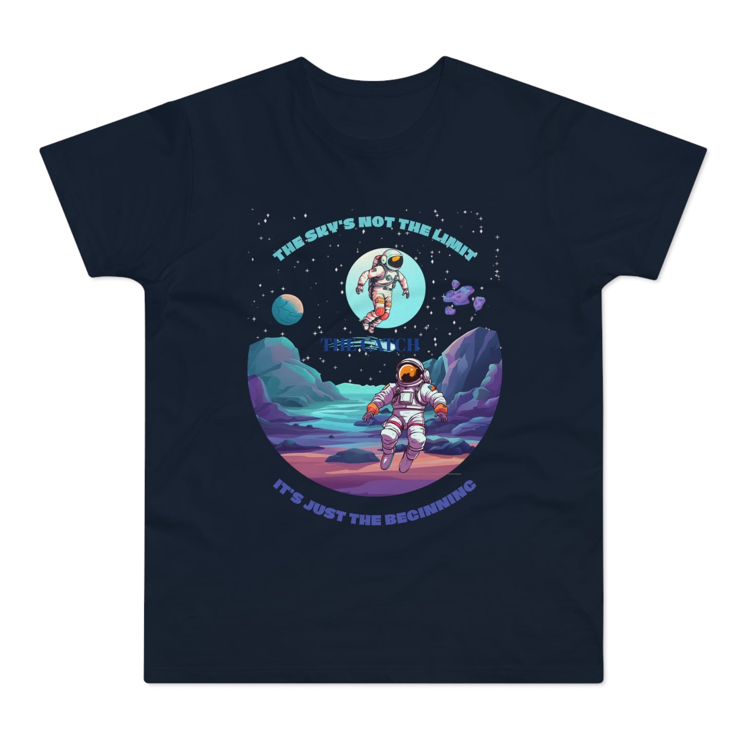 Astronaut Adventure Men's T-Shirt - 'The Sky's Not the Limit, It's Just the Beginning'