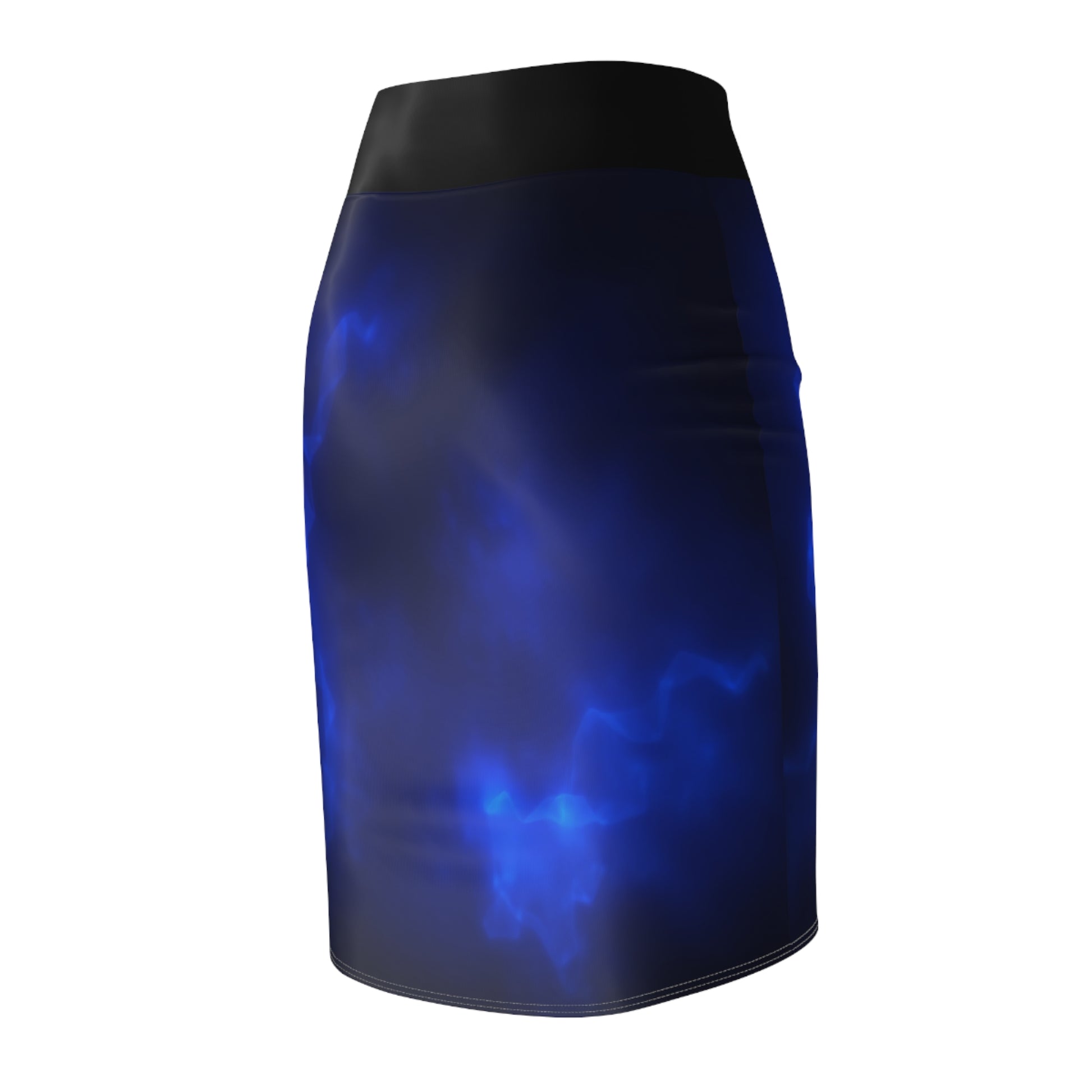 Mystical Blue Women's Pencil Skirt, Chic Office Wear, Party Outfit, Night Out, Festival Fashion, Casual Elegance - THE CATCH