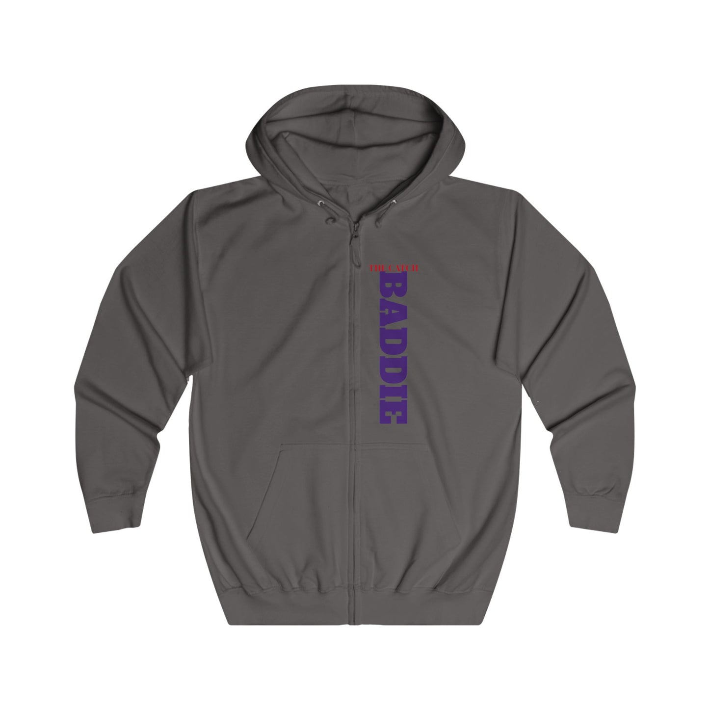 Full Zip Hoodie - 'The Catch Baddie' Skull Design
