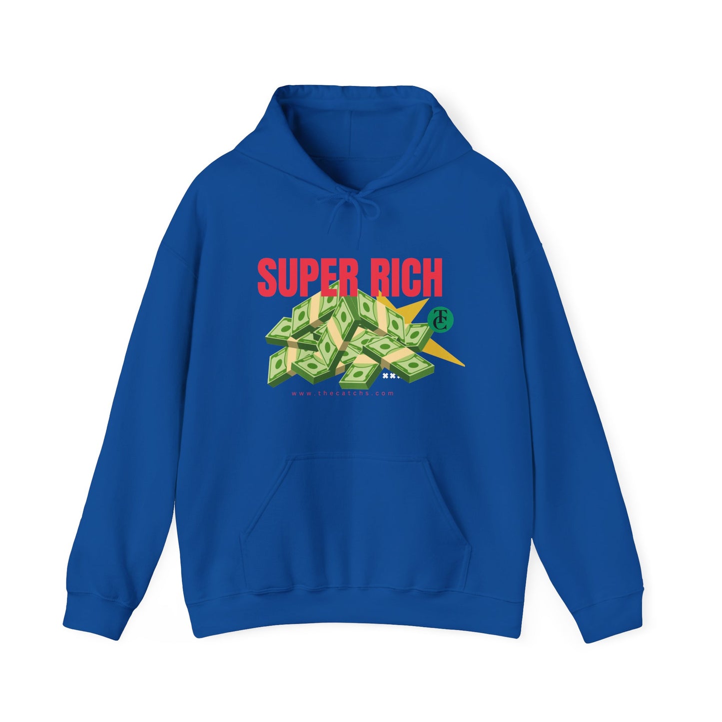 Super Rich Hoodie: Casual, Trendy Sweatshirt for Wealth Enthusiasts, Perfect Gift for Birthdays, Graduations, Holidays - THE CATCH