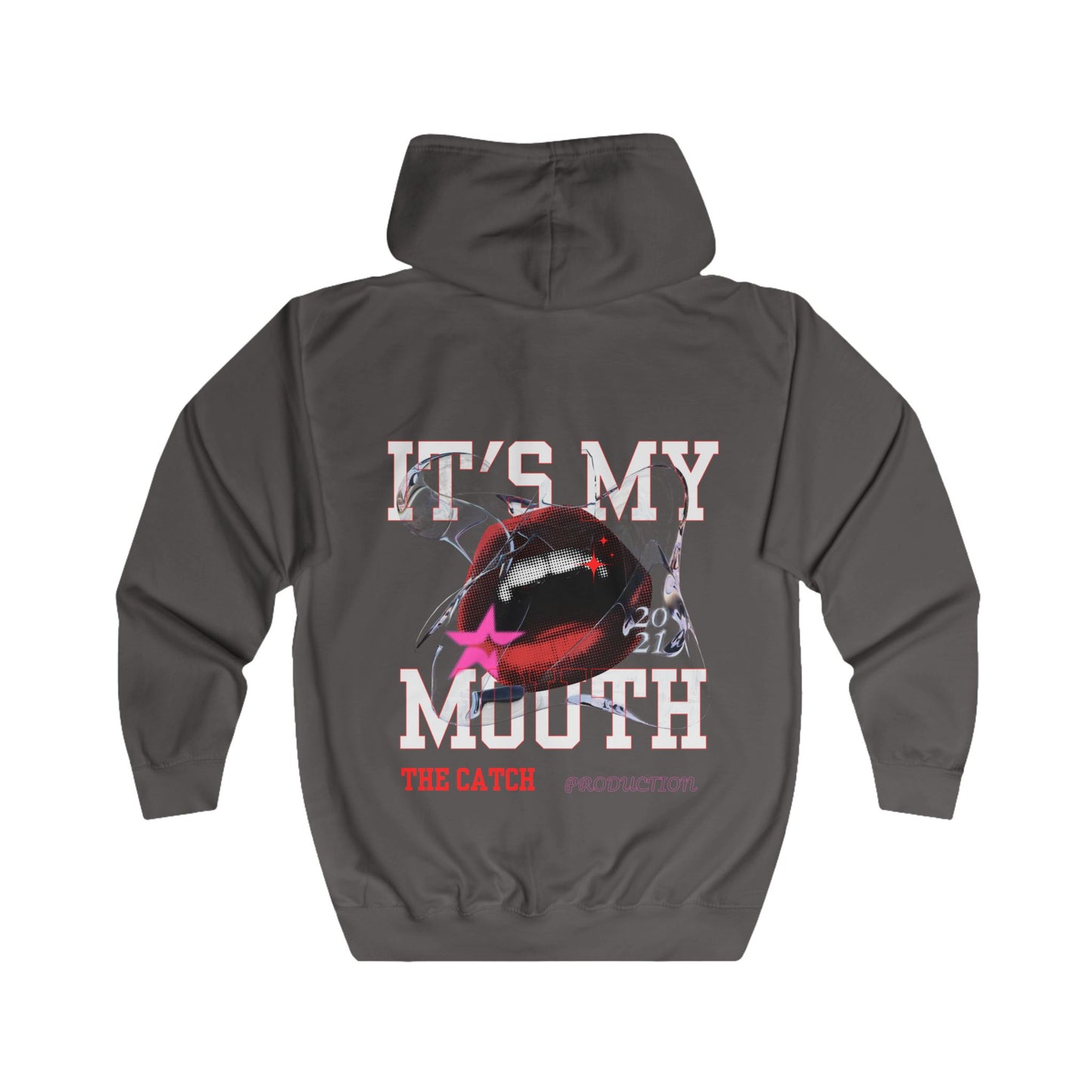 Full Zip Hoodie - "THE CATCH" Statement Hoodie for Sport Enthusiasts