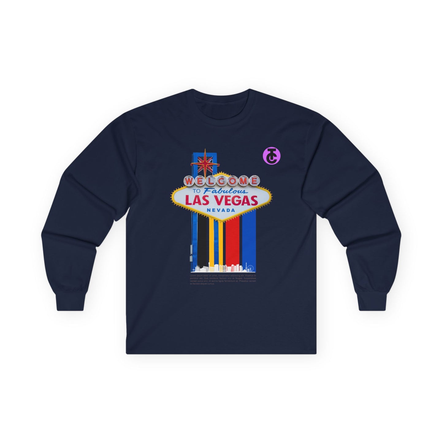 Las Vegas Welcome Long Sleeve Tee - Fun Travel Shirt - THE CATCH