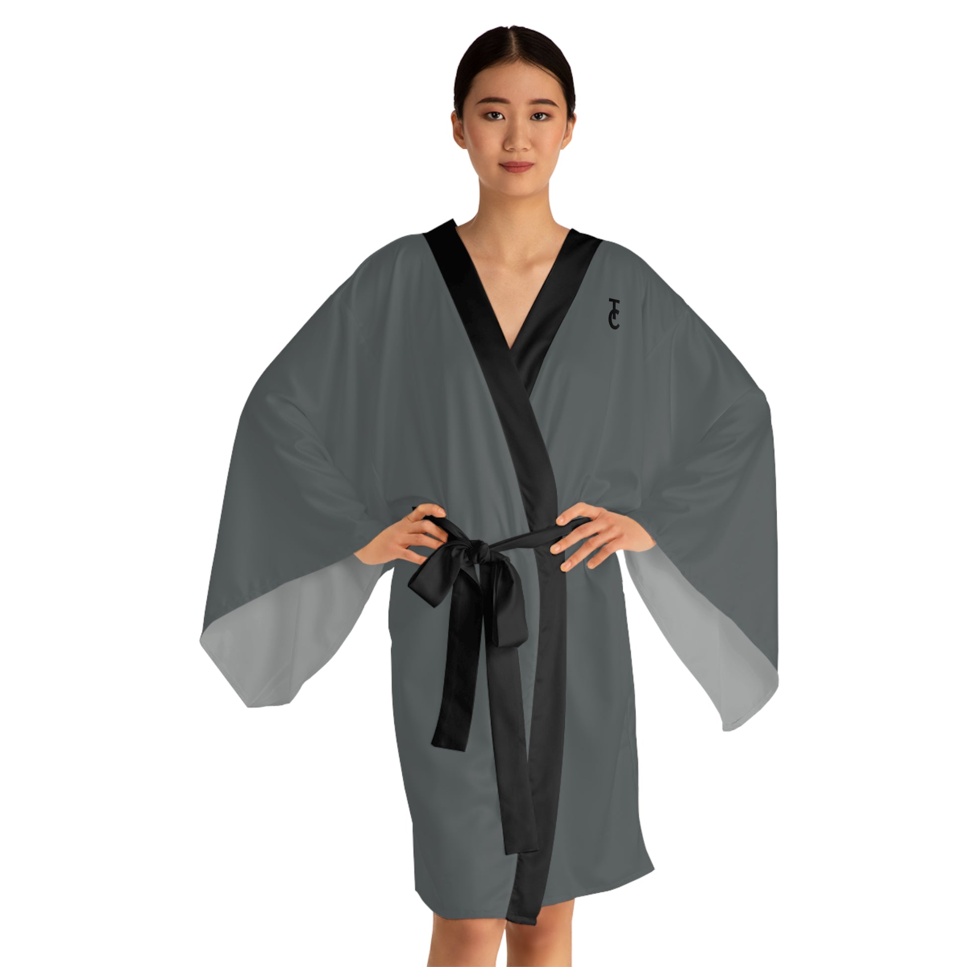 Chic Long Sleeve Kimono Robe, Cozy Loungewear, Stylish Sleepwear, Elegant Gift for Her, Spa Day Essentials, Unique Homewear - THE CATCH