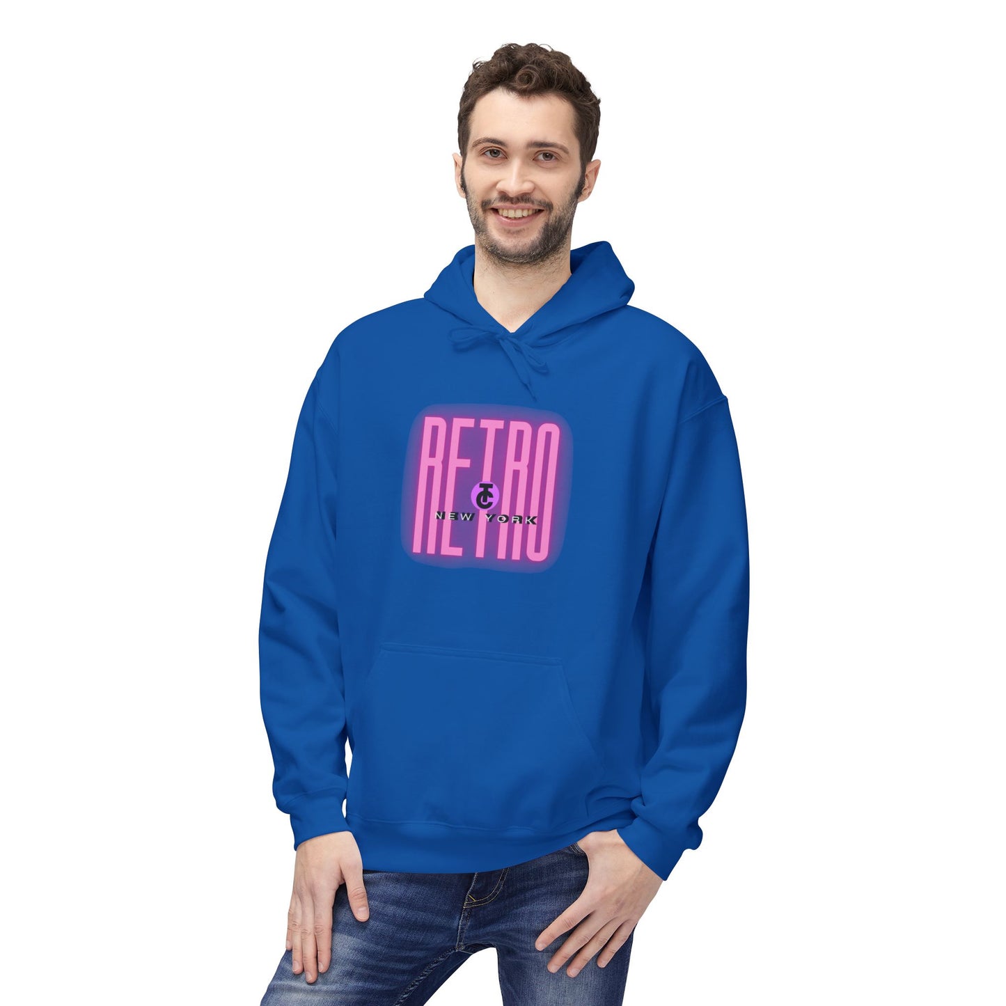 Retro New York Fleece Hoodie, 80s Style Sweatshirt, Vintage Hoodie, Casual Streetwear, Trending Fashion
