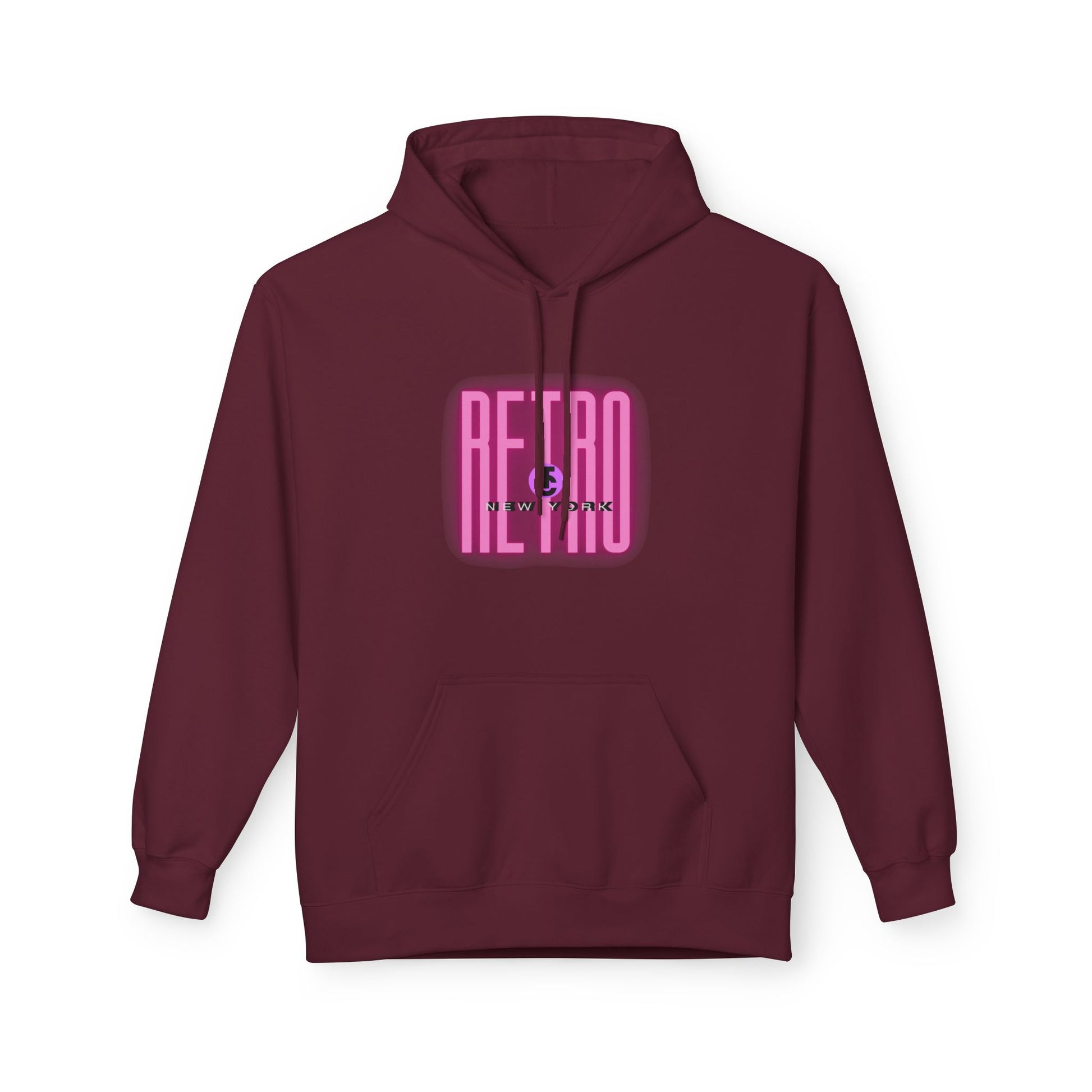 Retro New York Fleece Hoodie, 80s Style Sweatshirt, Vintage Hoodie, Casual Streetwear, Trending Fashion - THE CATCH