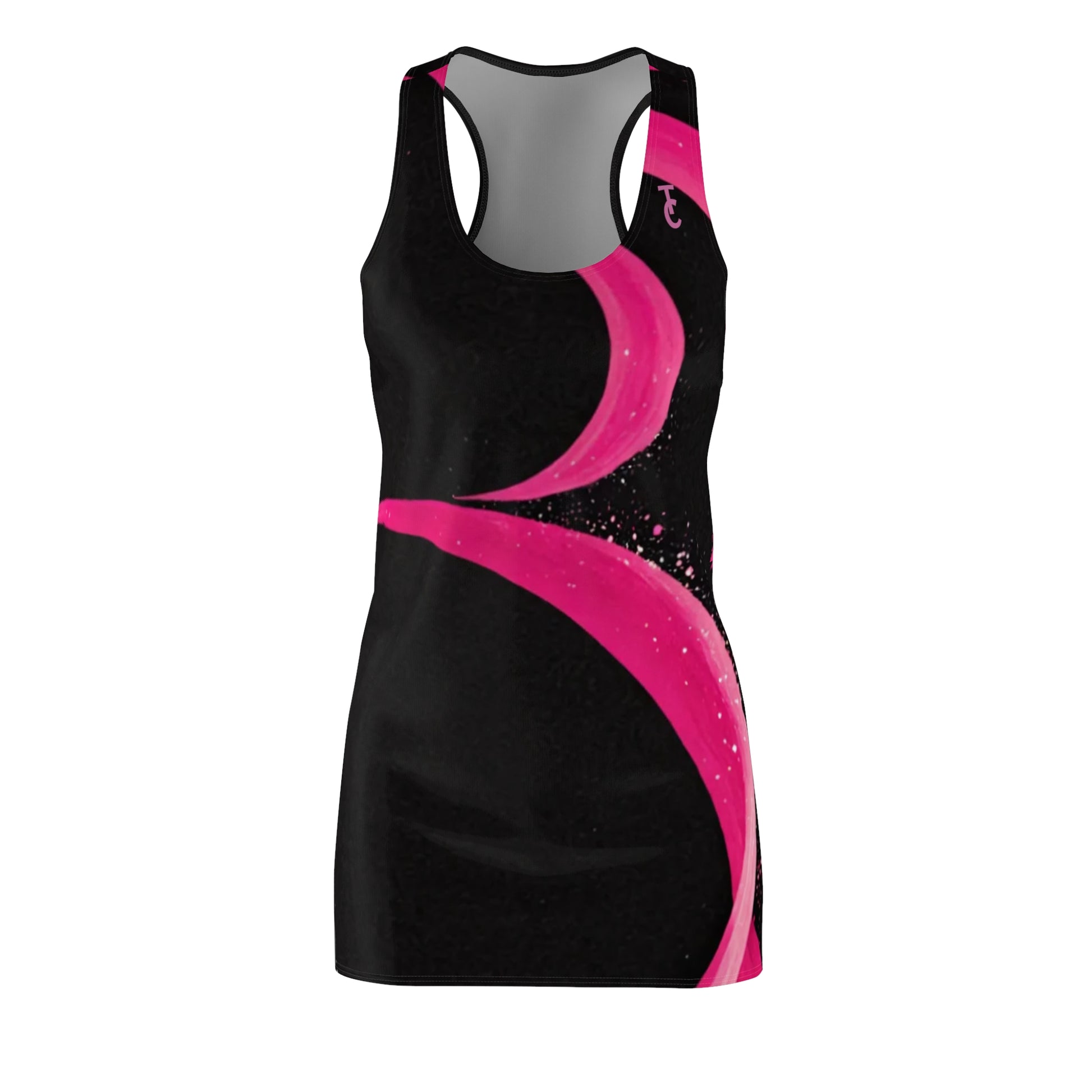 Stylish Women's Racerback Dress, AOP Casual Dress, Summer Party Outfit, Beach Cover-Up, Gift for Her, Vibrant Print Dress - THE CATCH